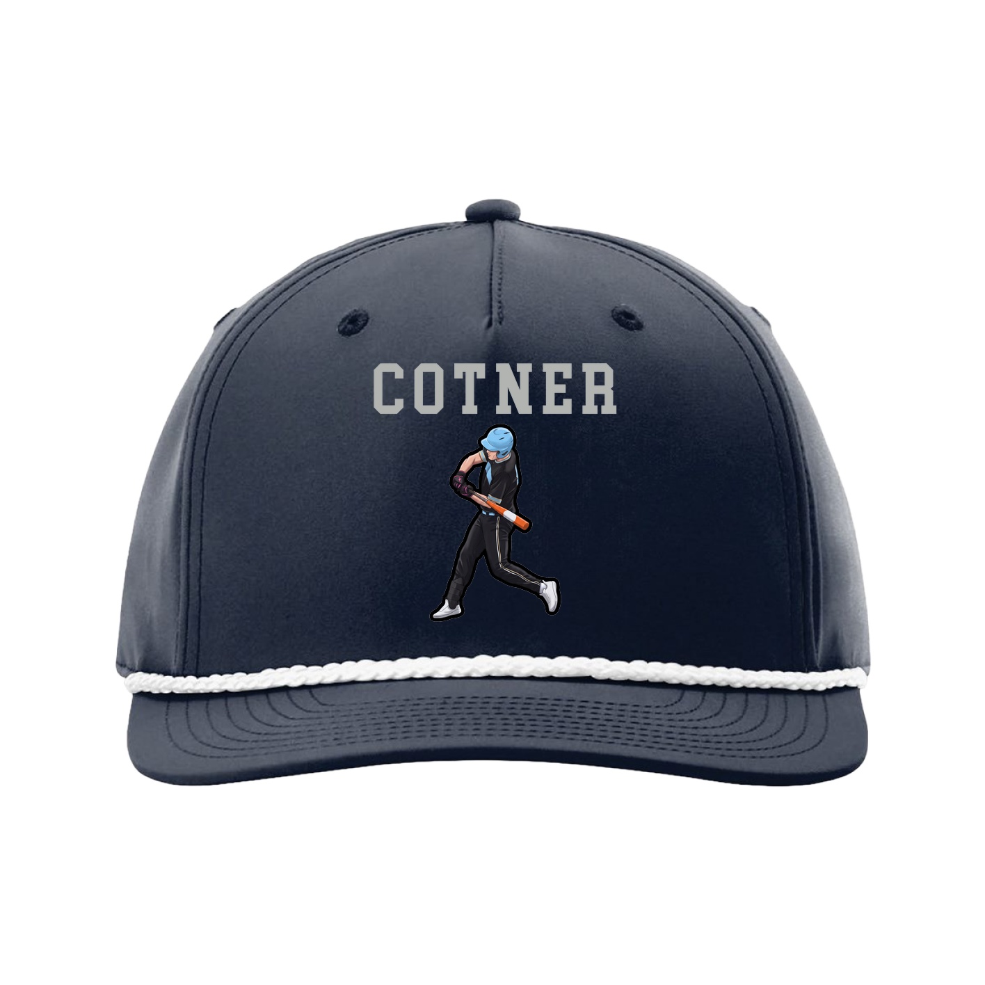 Five-Panel Classic Rope Cap — Shirsey in Navy