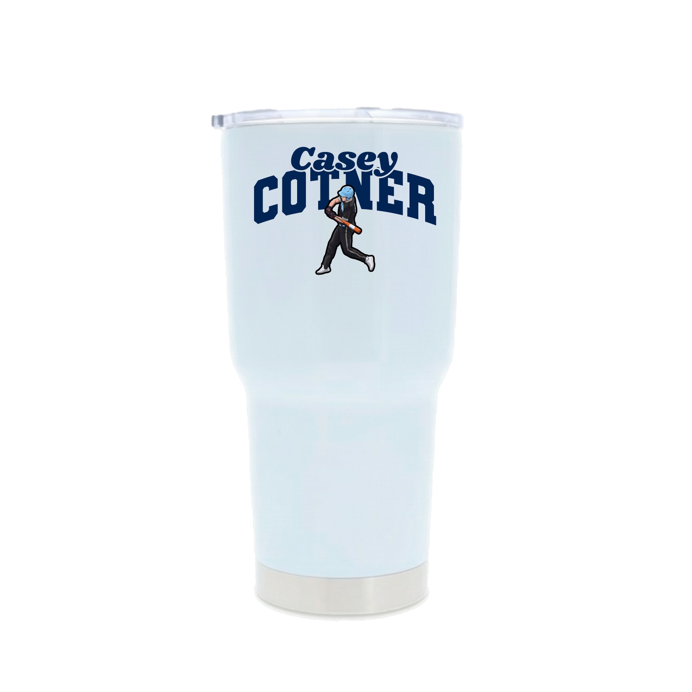 30oz Stainless Steel Tumbler — Signature Arch in White