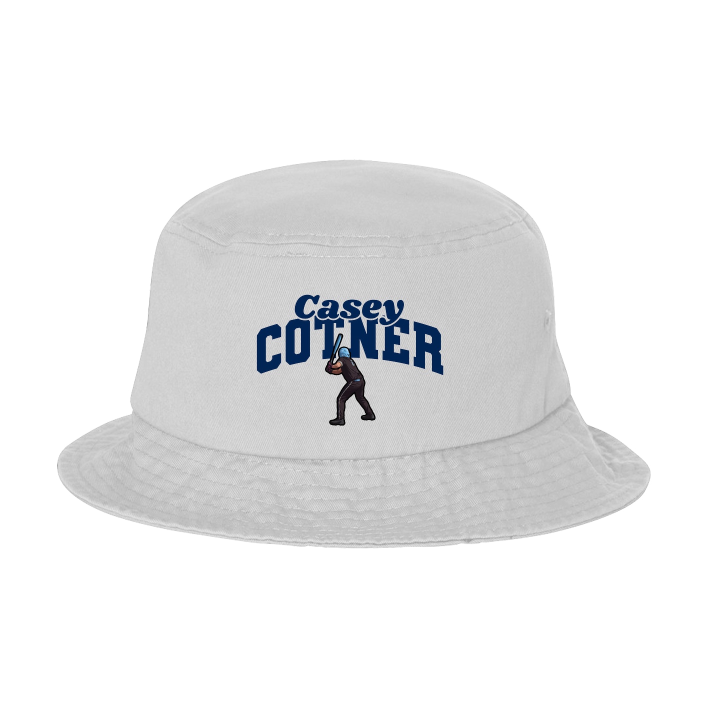 Bucket Cap — Signature Arch in White