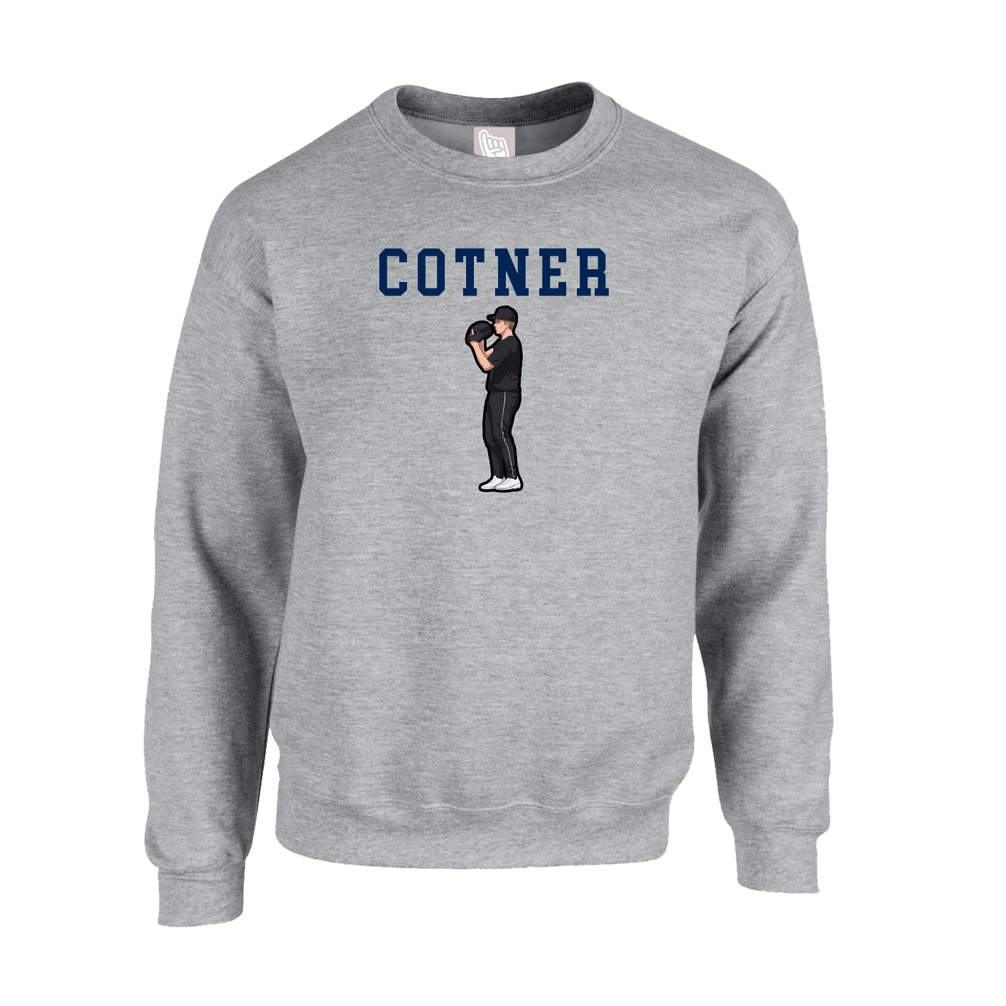 Fleece Crew — Shirsey in Grey