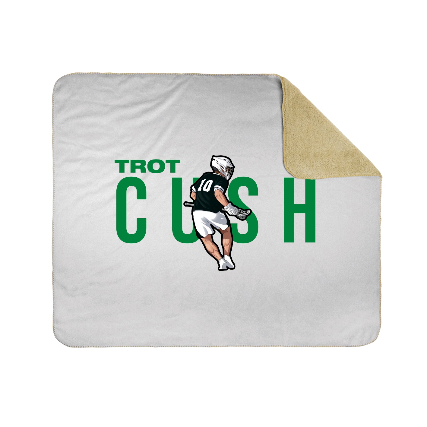 Throw Blanket — Player Name in White