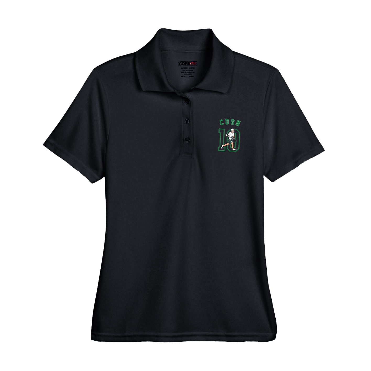 Womens Performance Polo — Shirsey Arch in Black