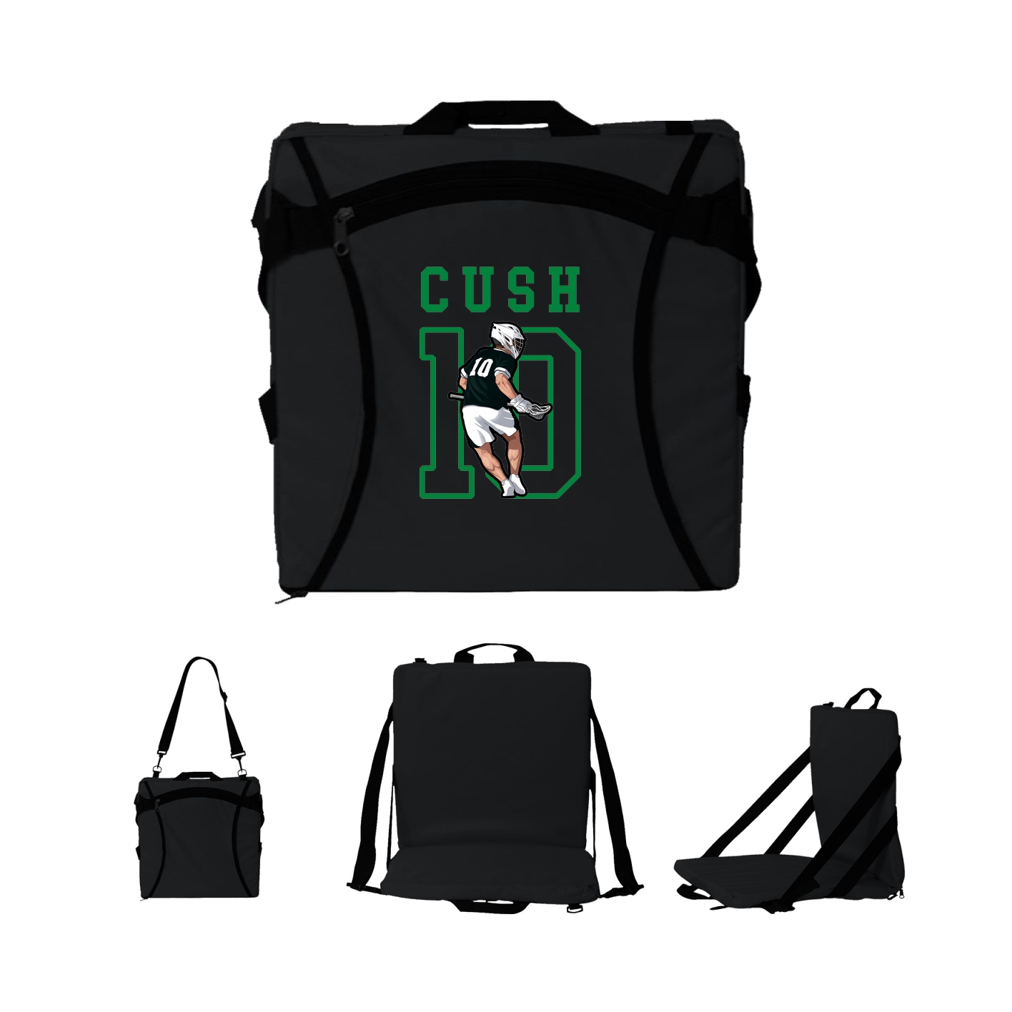 Folding Stadium Seat — Shirsey in Black