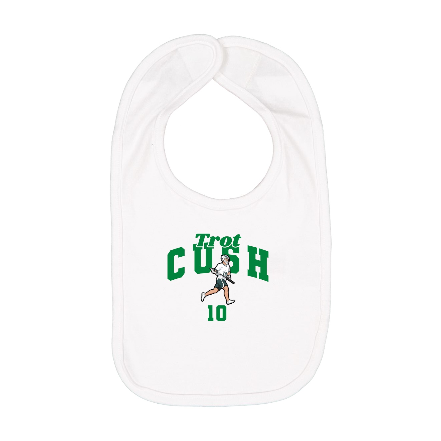 Infant Bib — Signature Arch in White