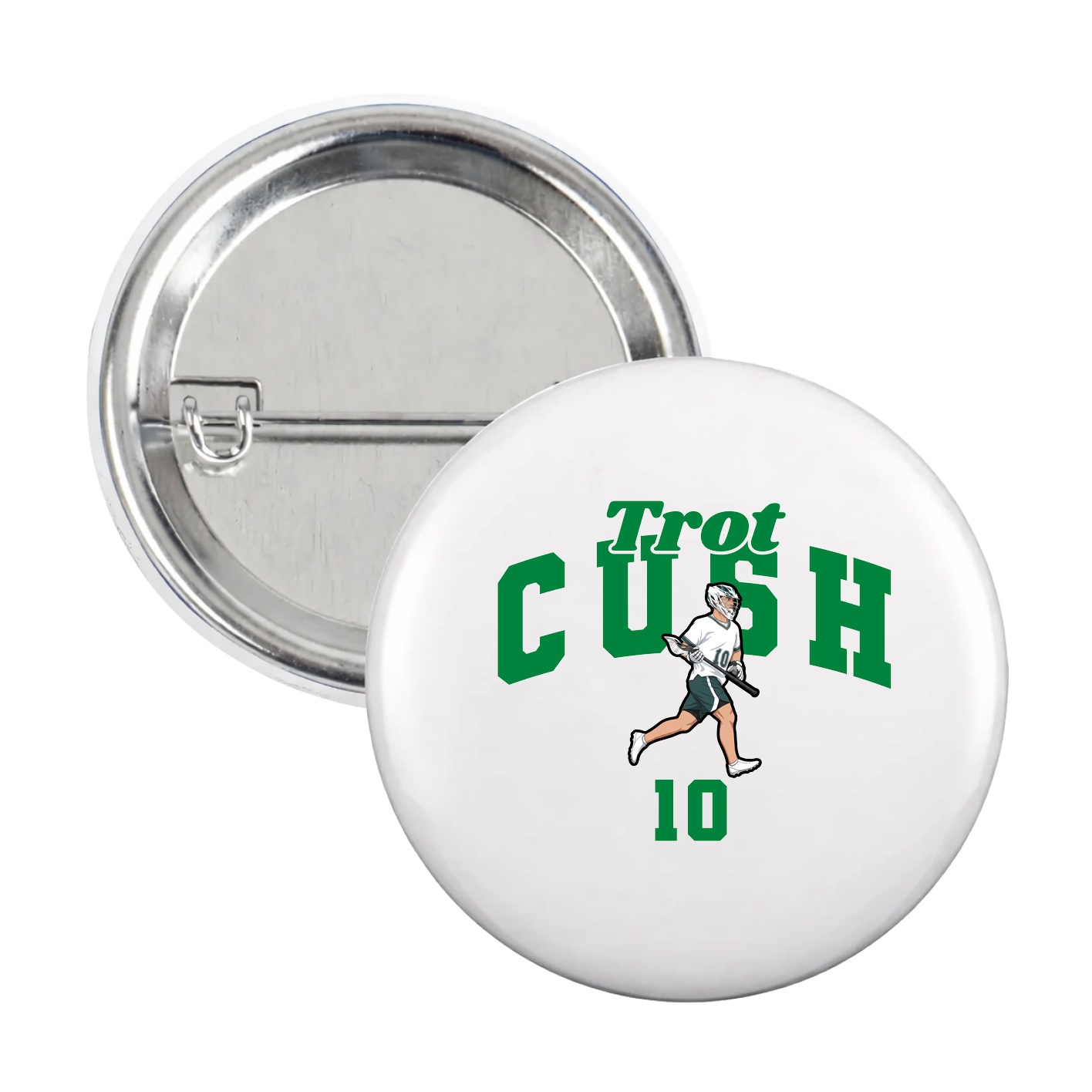 Game Day Button — Signature Arch in White