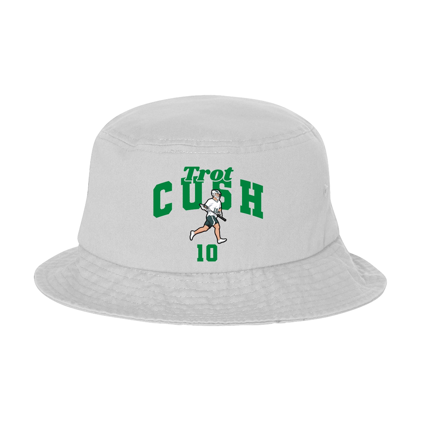 Bucket Cap — Signature Arch in White