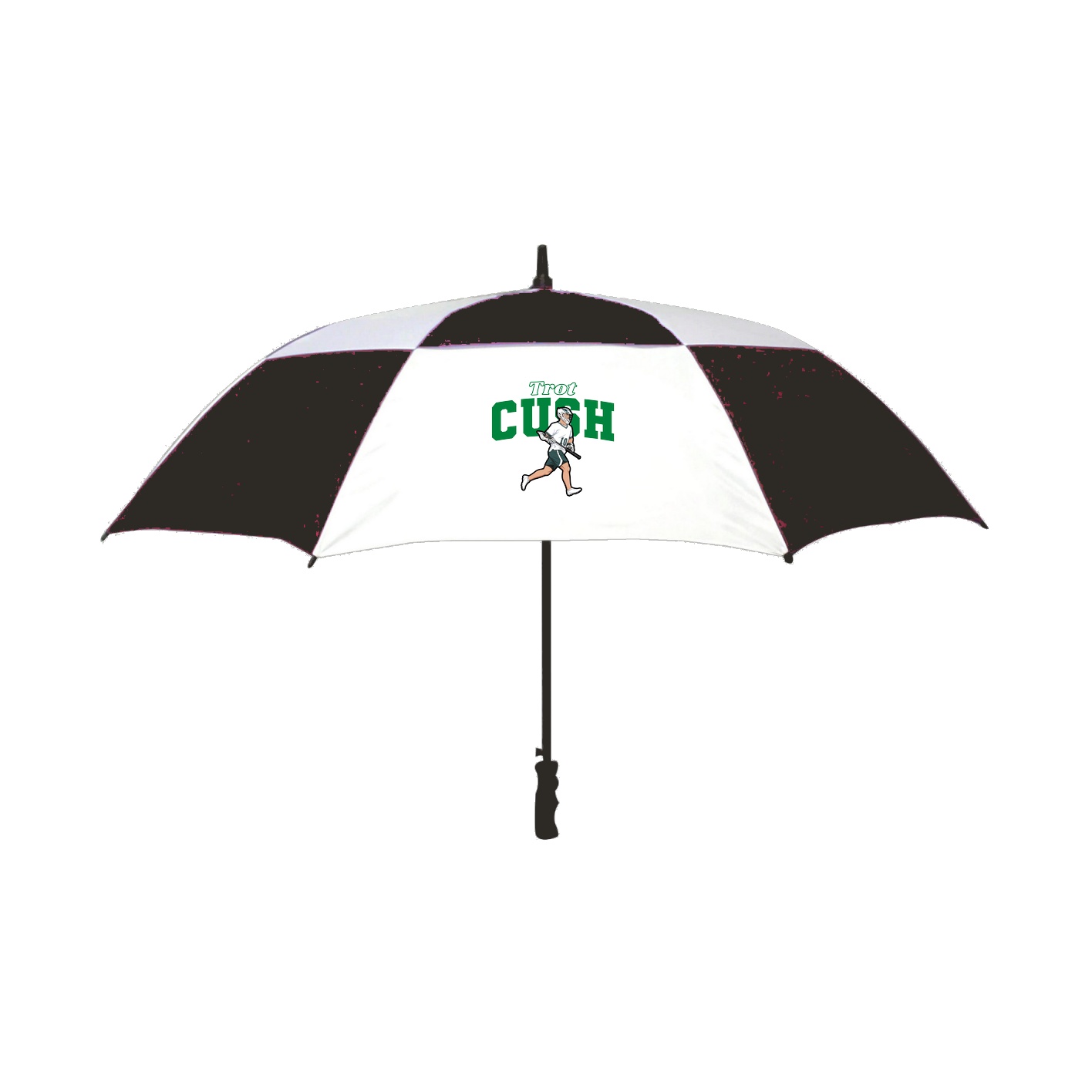 Golf Umbrella — Name Arch in Black