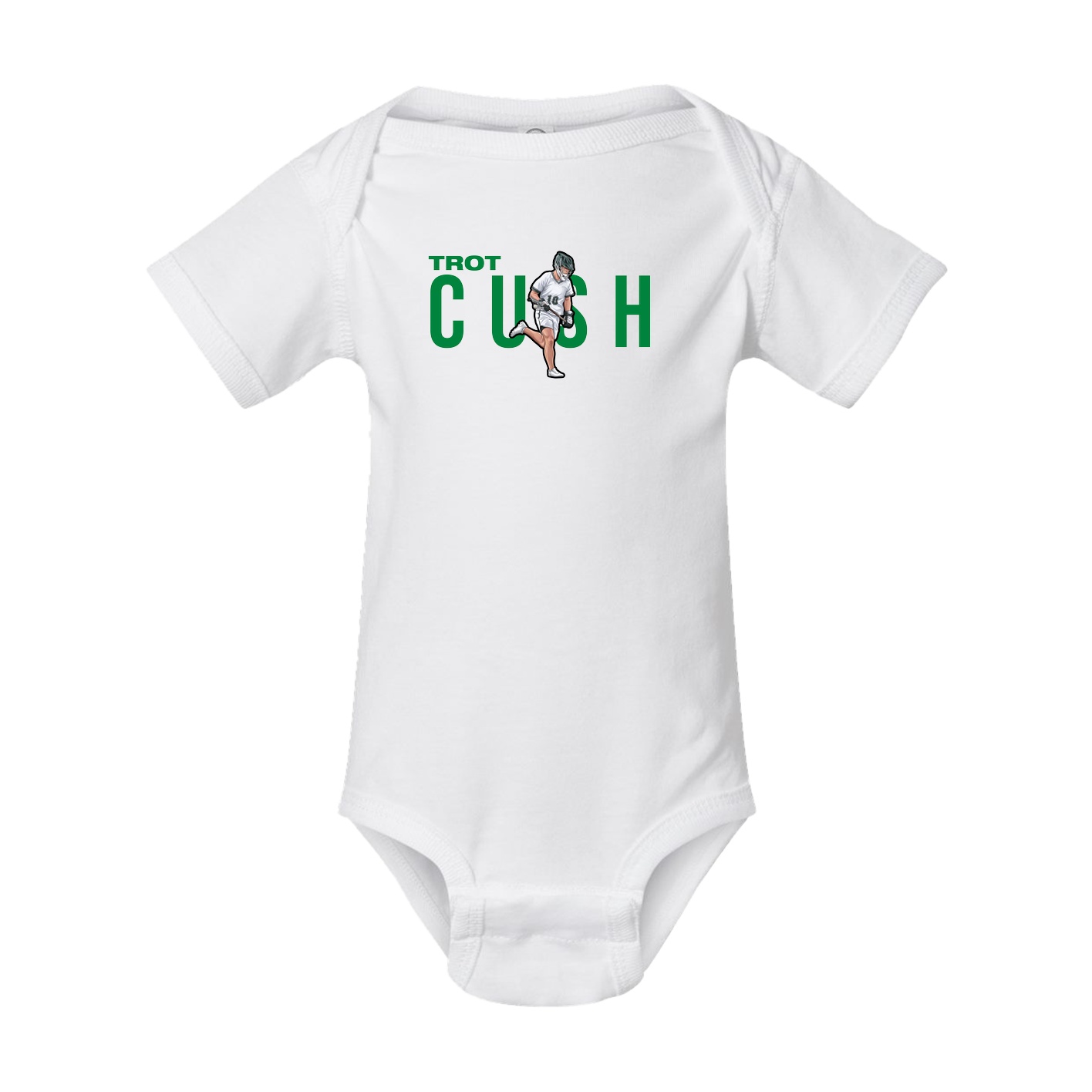 Baby Onesie — Player Name in White
