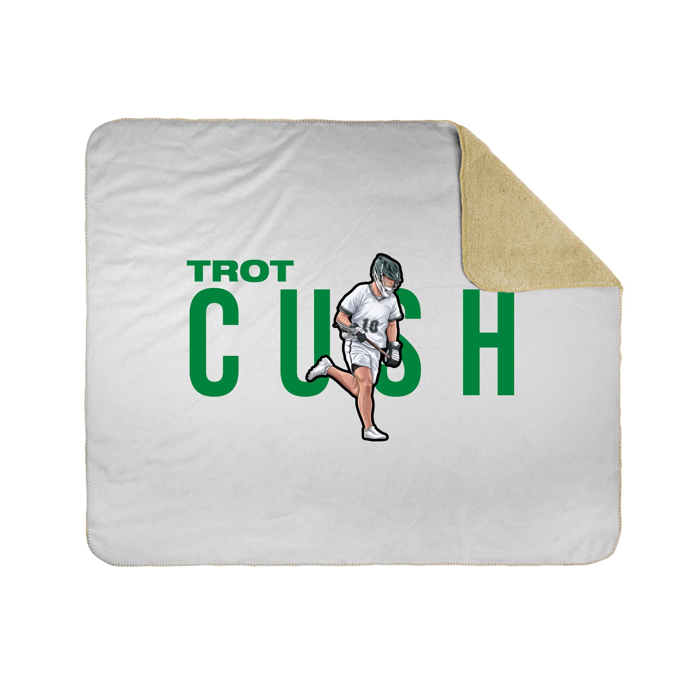 Throw Blanket — Player Name in White