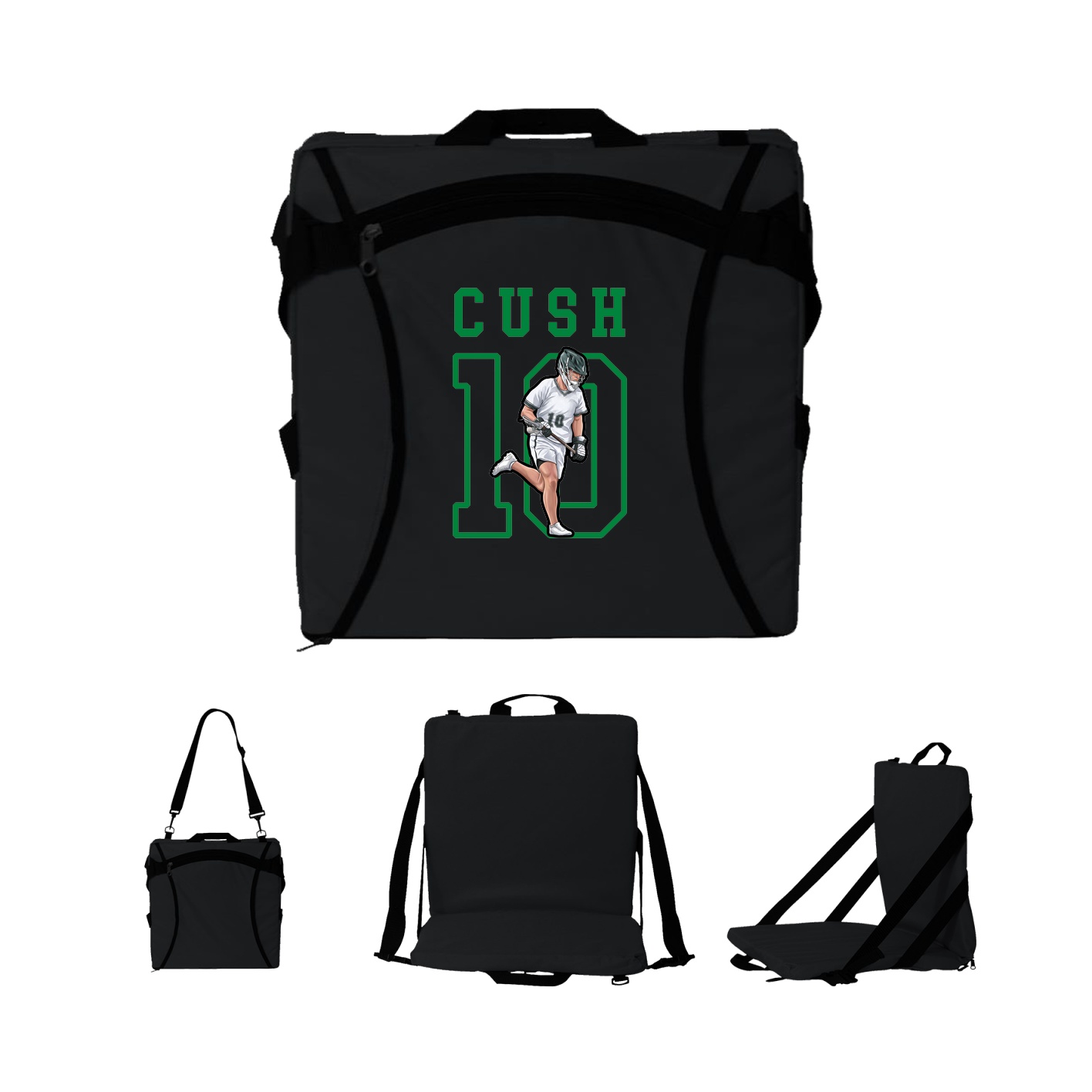 Folding Stadium Seat — Shirsey in Black