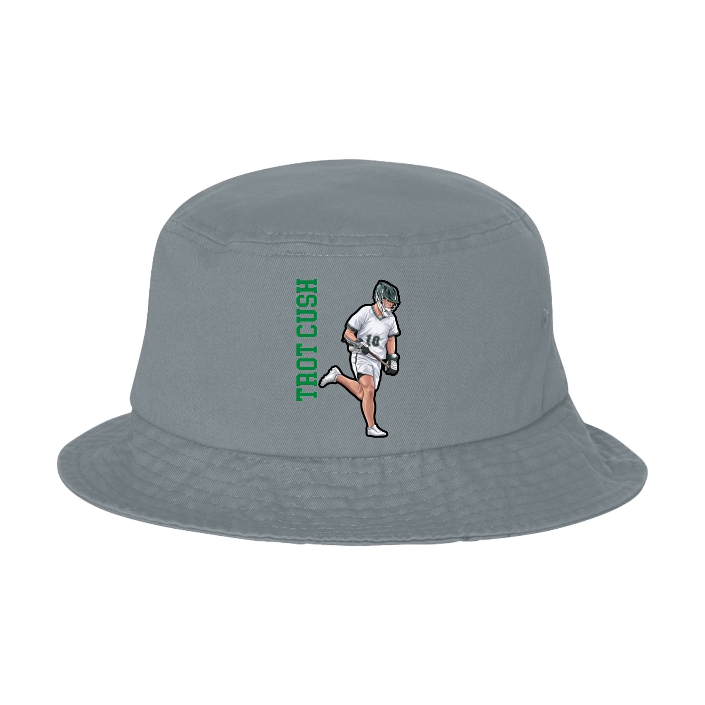 Bucket Cap — Name Vertical in Grey
