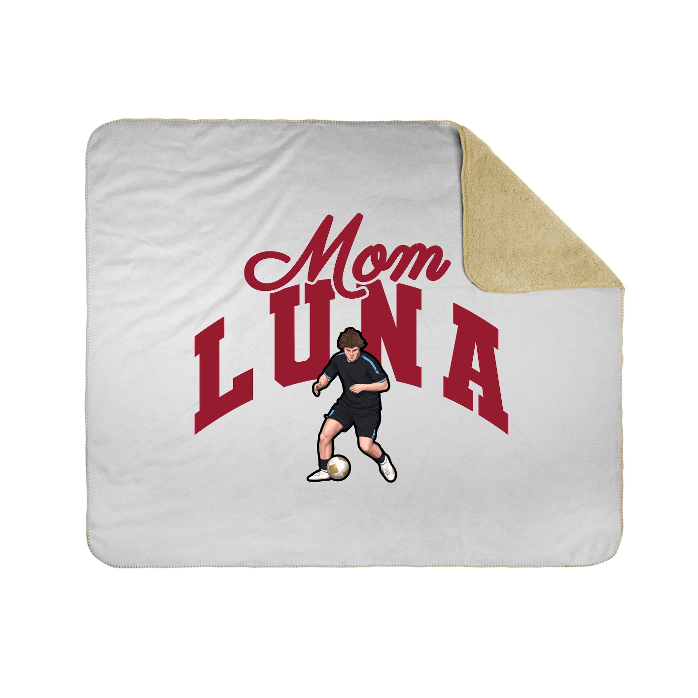 Throw Blanket — Mothers Day Arch in White