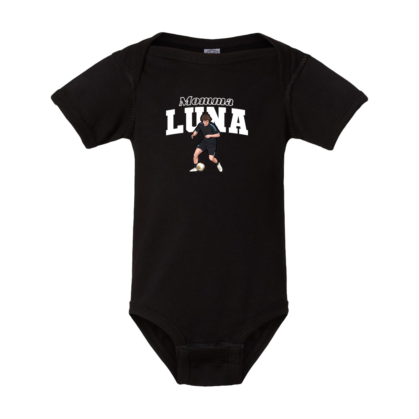 Baby Onesie — Mothers Day Block in Black