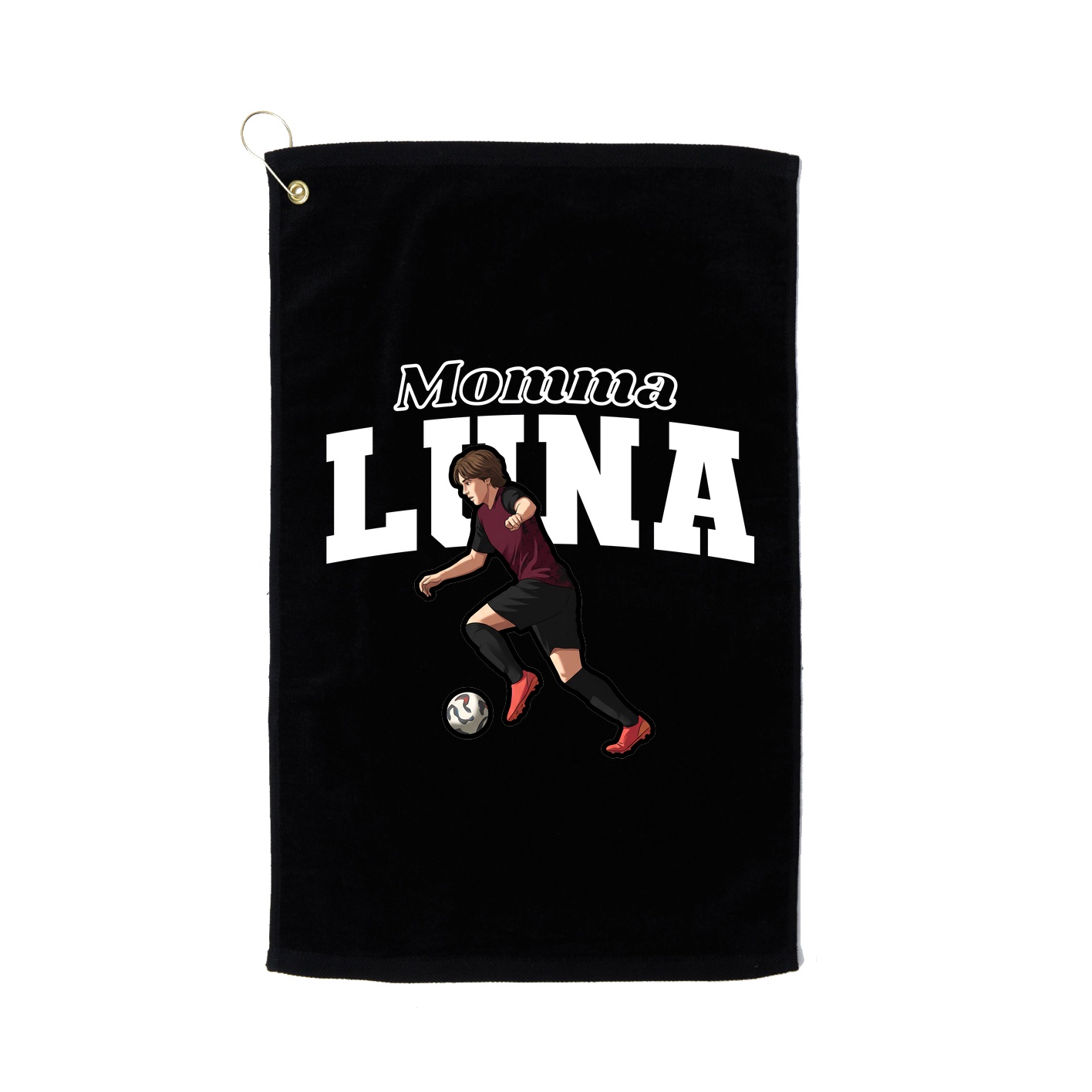 Golf Towel — Mothers Day Block in Black