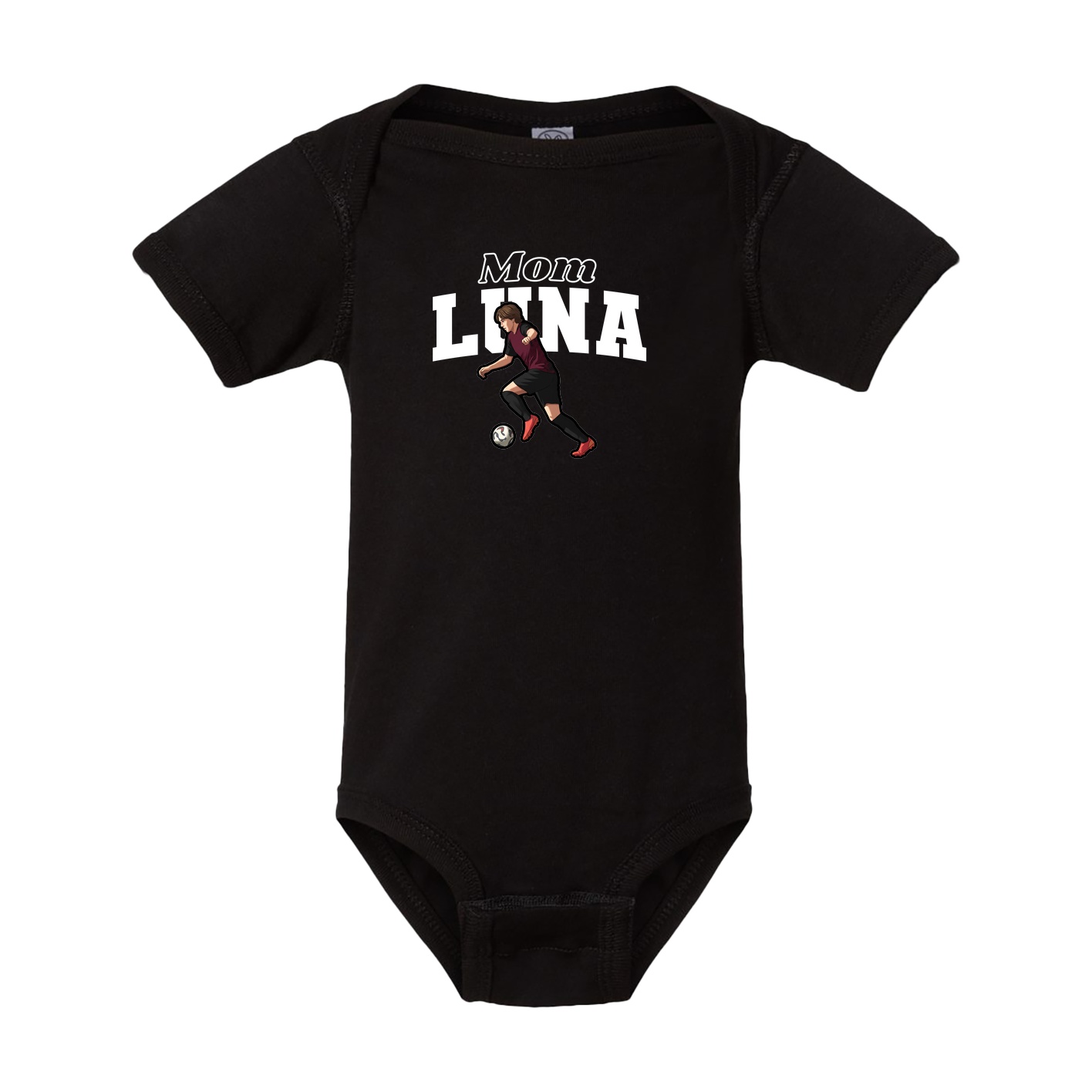 Baby Onesie — Mothers Day Block in Black