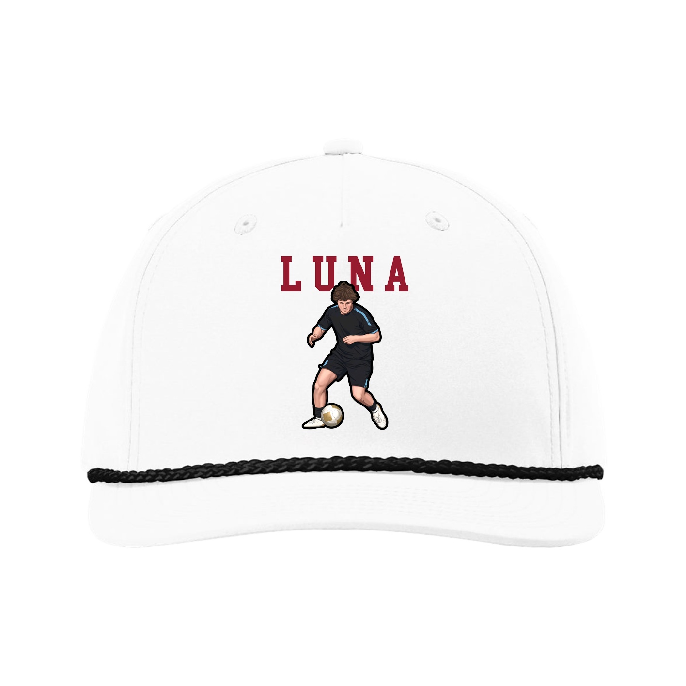 Five-Panel Classic Rope Cap — Shirsey in White