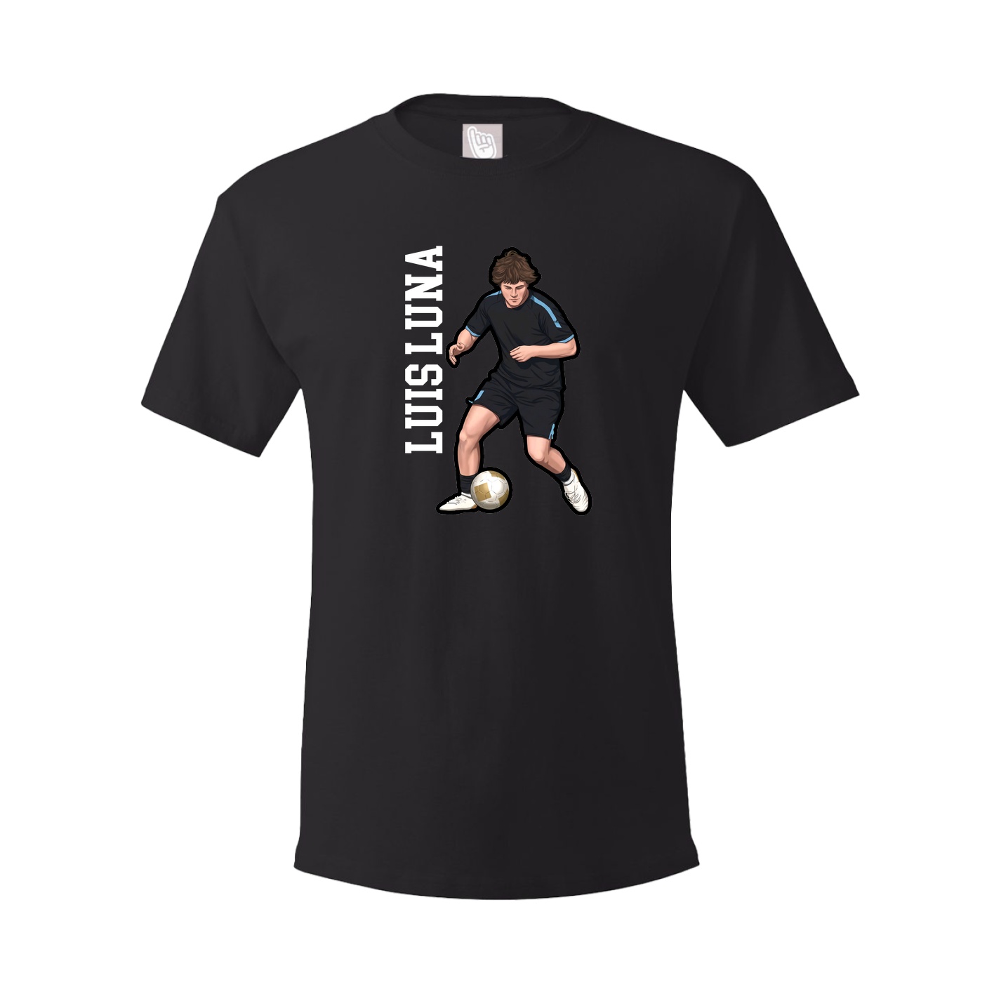 Tee — Name Vertical in Black