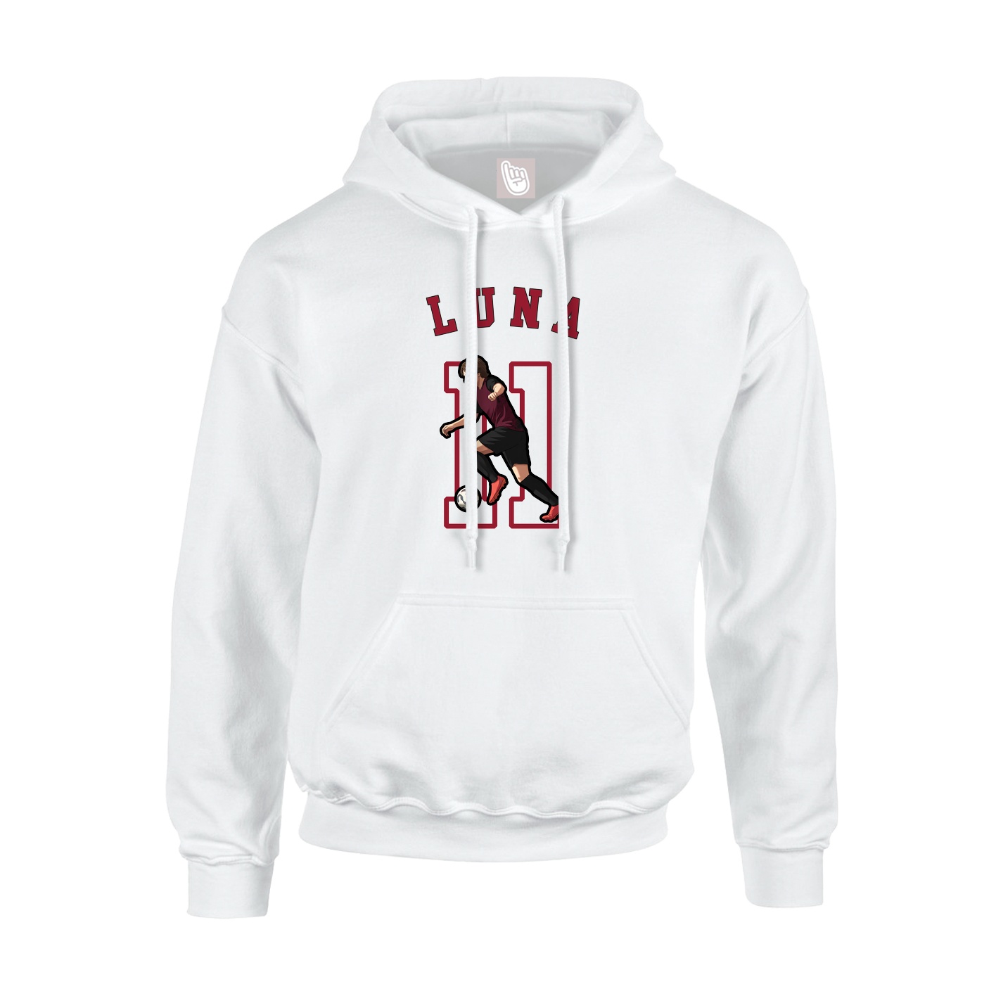 Youth Hoodie — Shirsey Arch in White