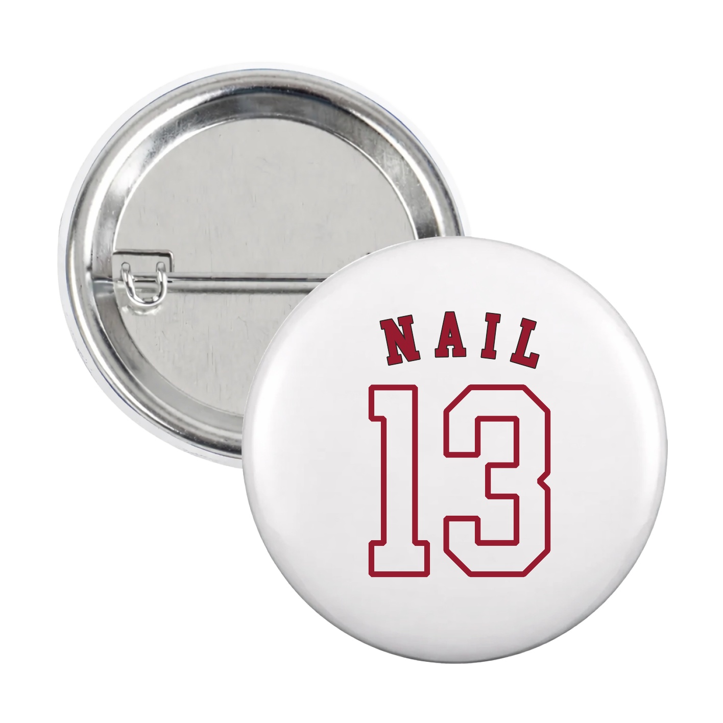 Game Day Button — Shirsey Arch in White