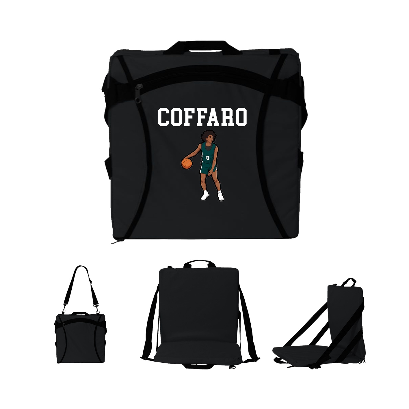 Folding Stadium Seat — Shirsey in Black