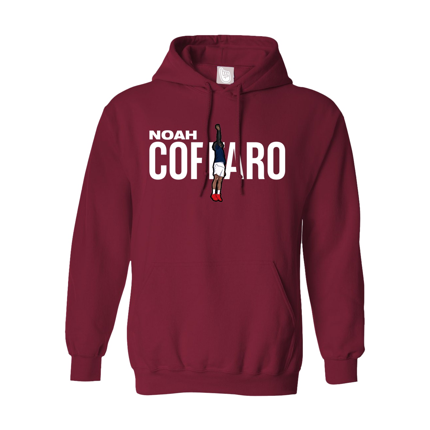 Hoodie — Player Name in Cardinal