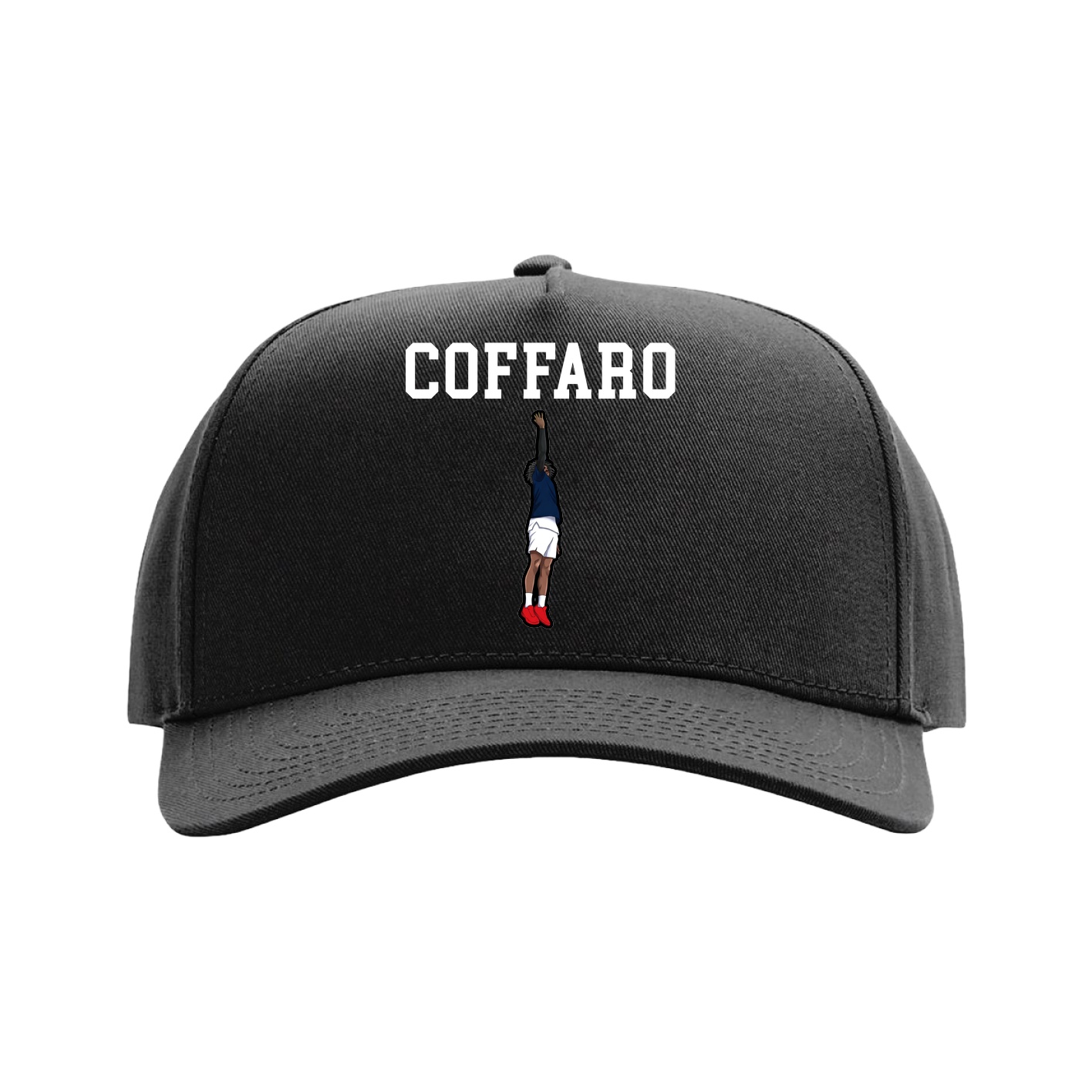 Full Fabric Five-Panel Champ Cap — Shirsey in Black