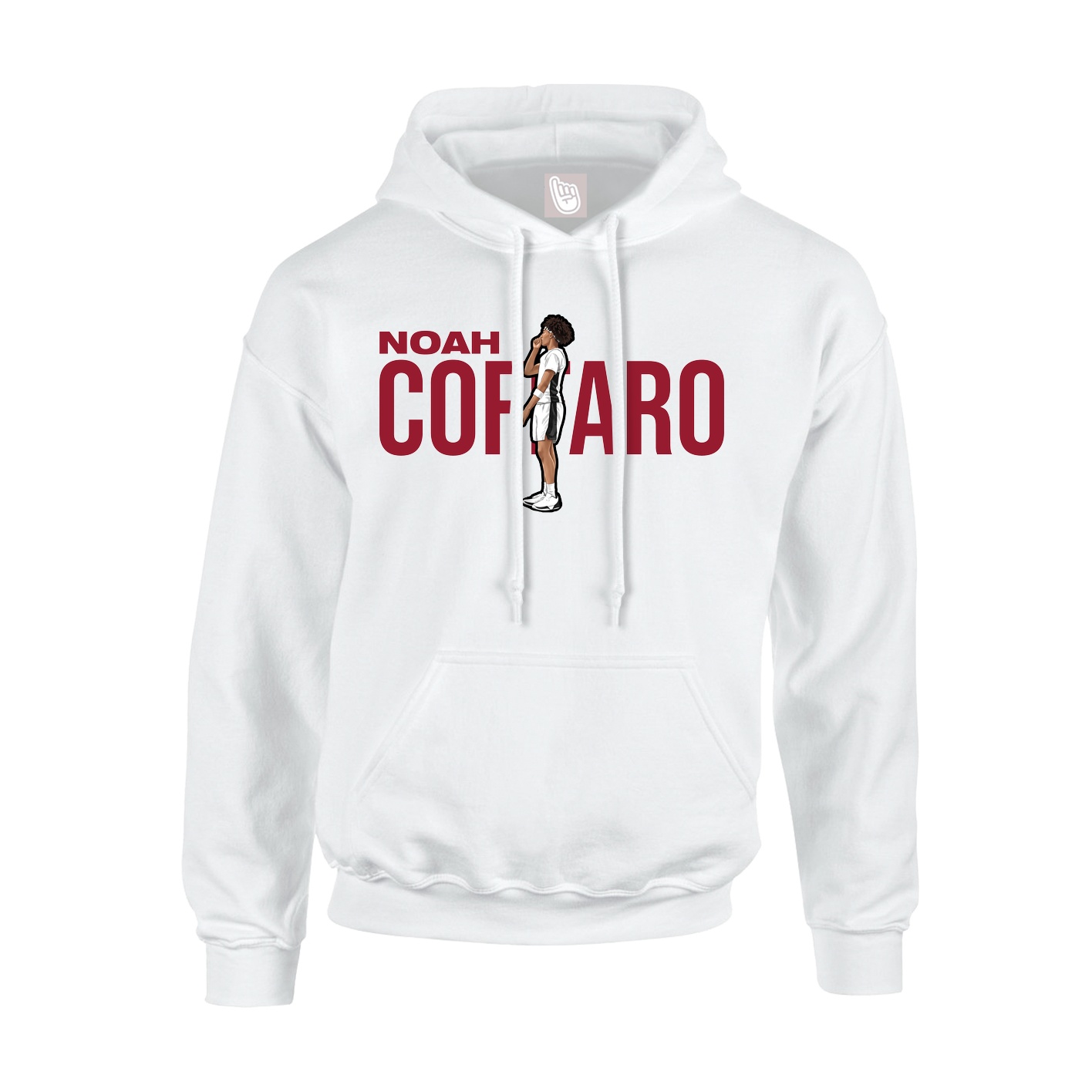 Youth Hoodie — Player Name in White