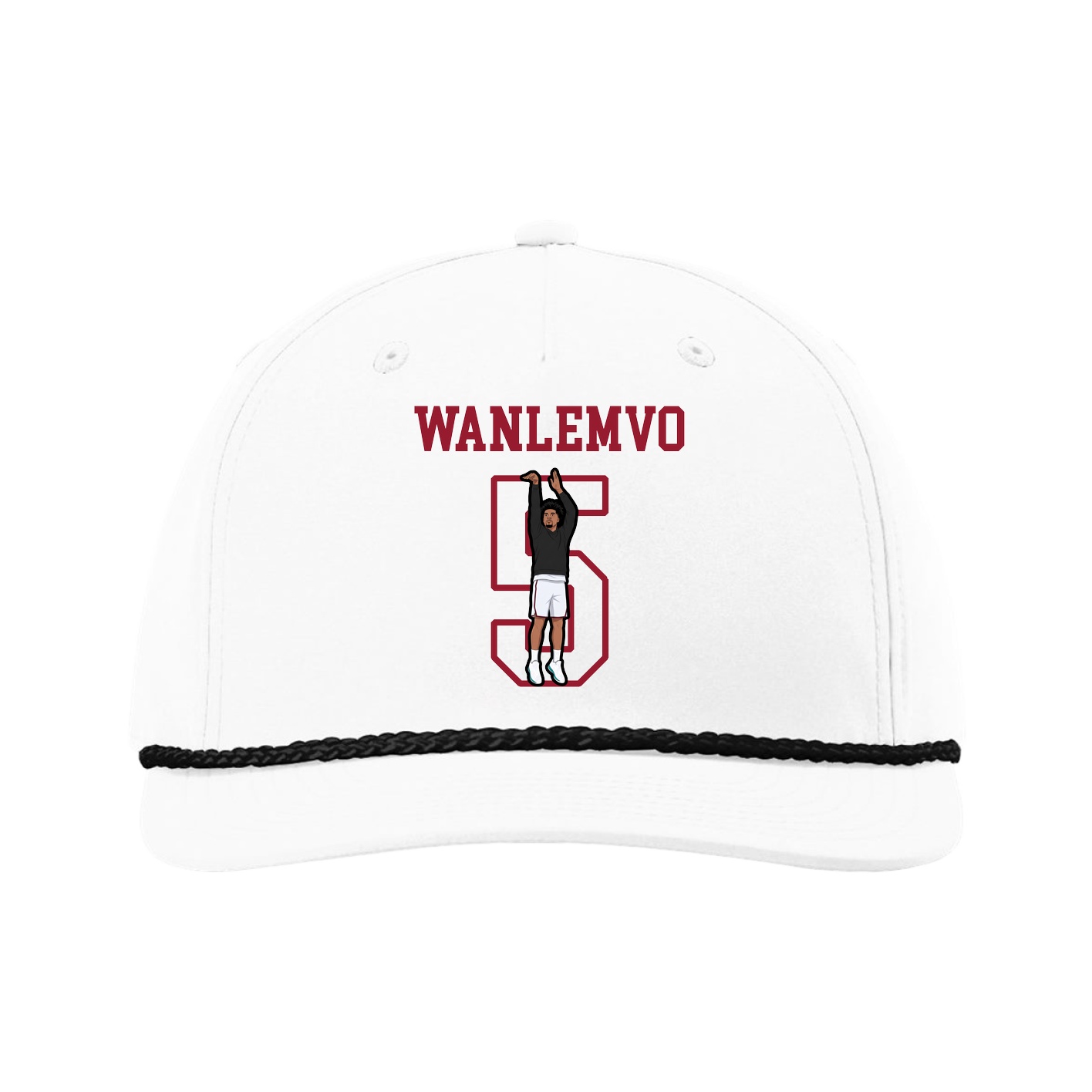 Five-Panel Classic Rope Cap — Shirsey in White