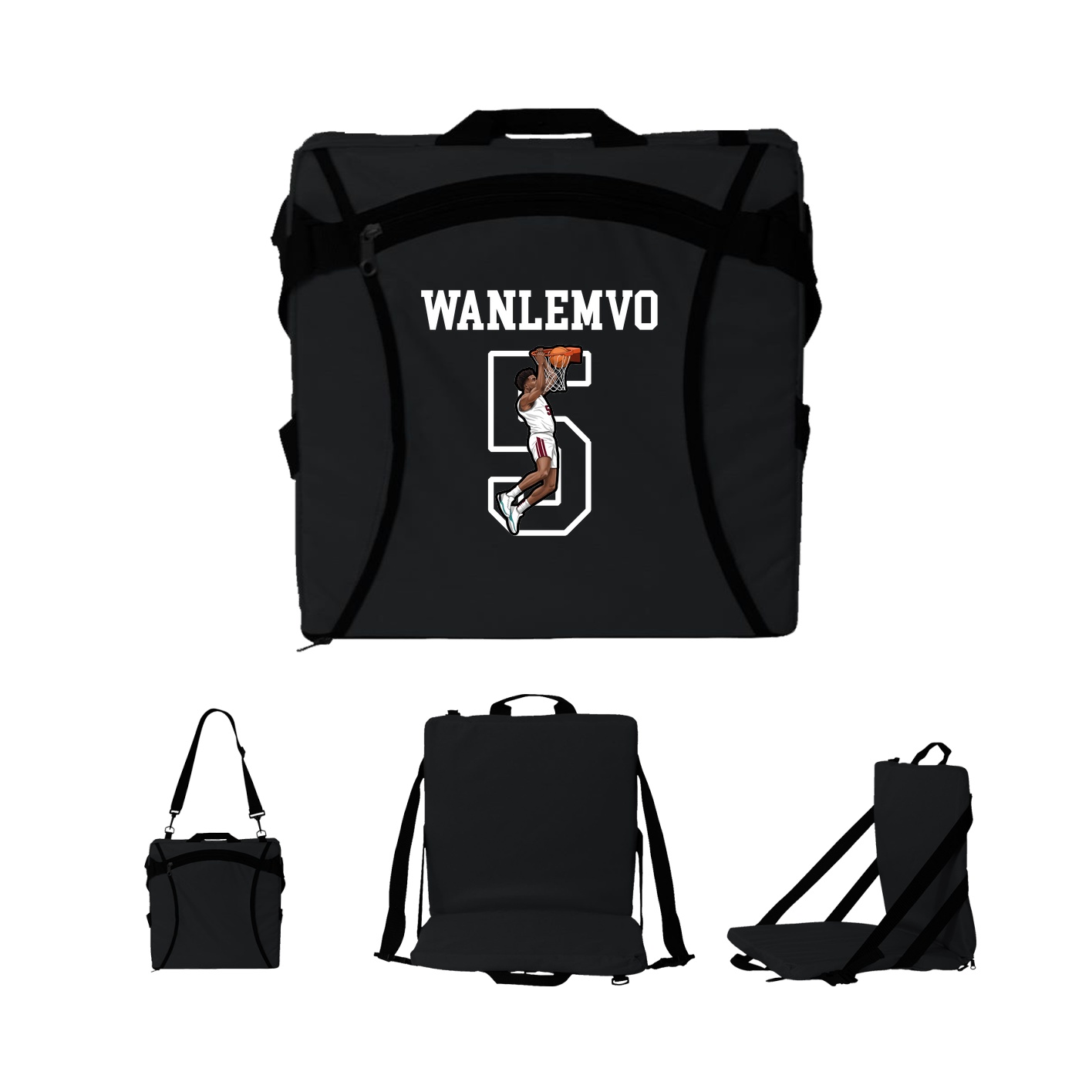 Folding Stadium Seat — Shirsey in Black