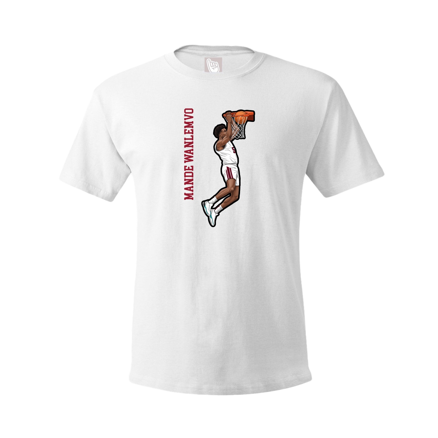 Youth Tee — Name Vertical in White