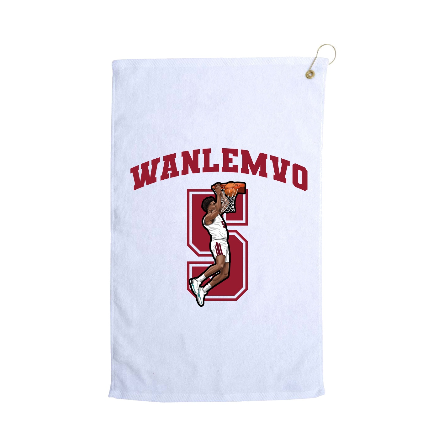 Golf Towel — Number in White