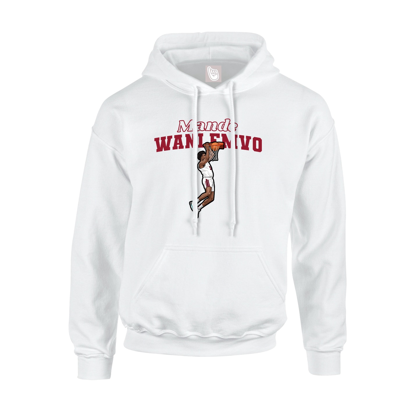 Hoodie — Name Arch in White