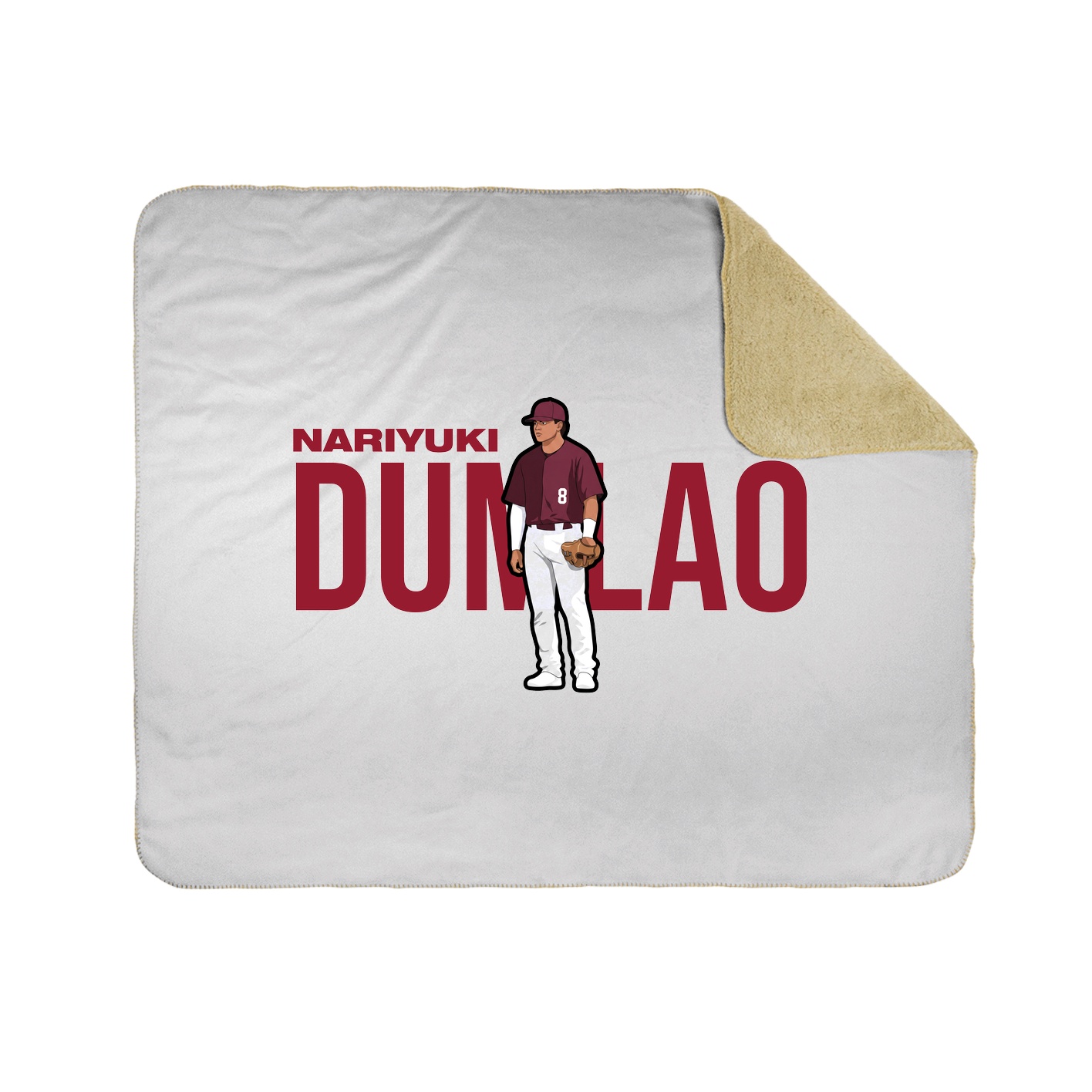 Throw Blanket — Player Name in White