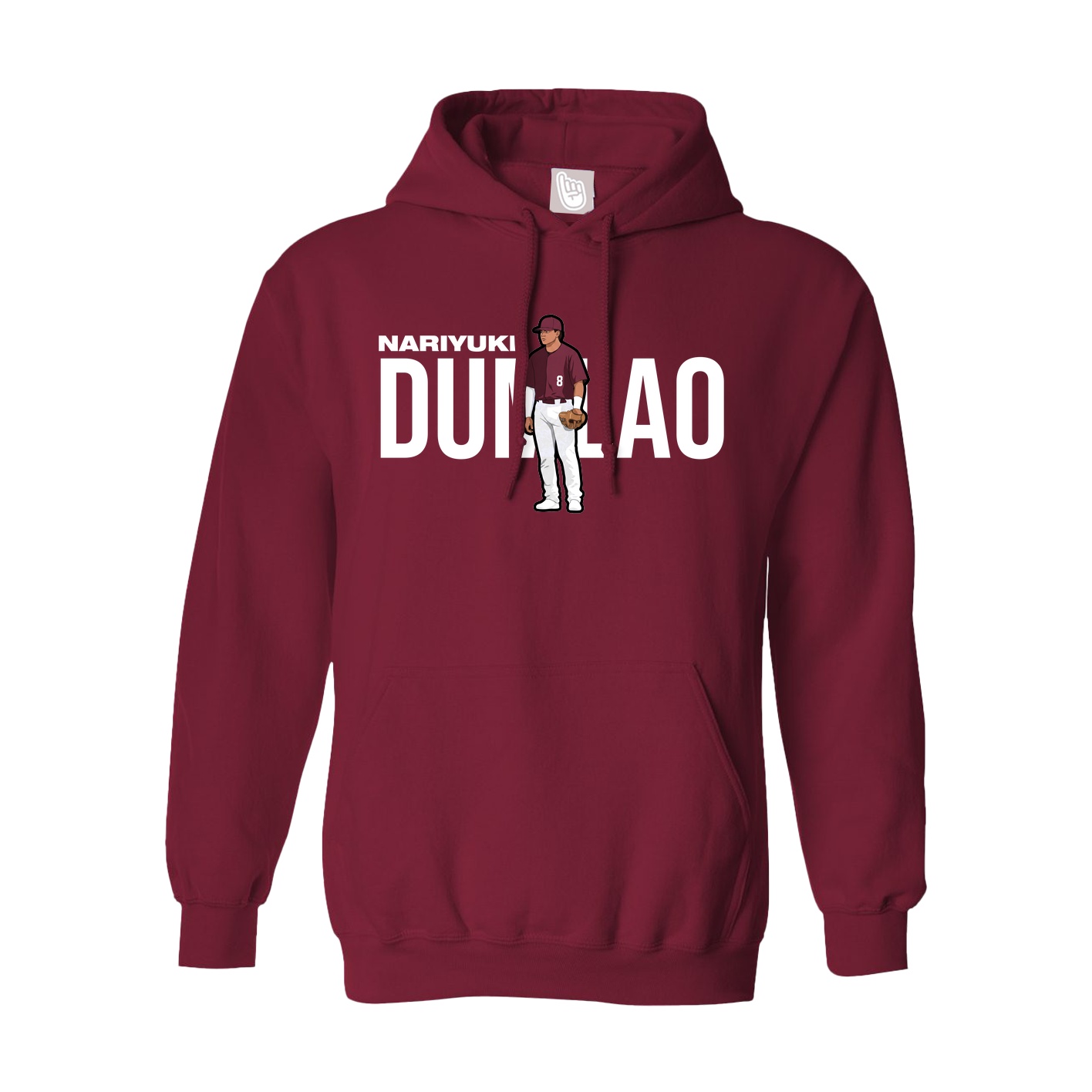Hoodie — Player Name in Cardinal