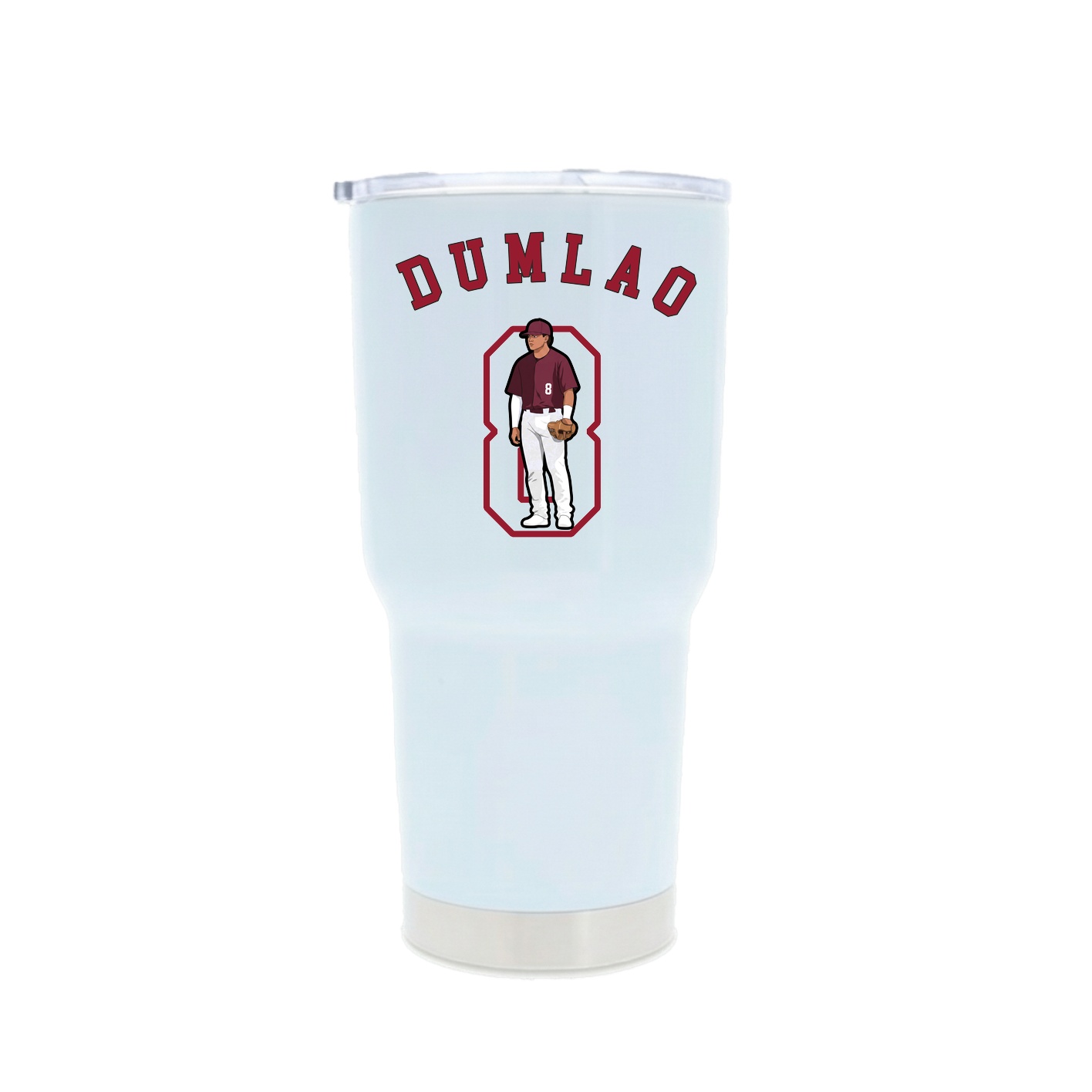 30oz Stainless Steel Tumbler — Shirsey Arch in White