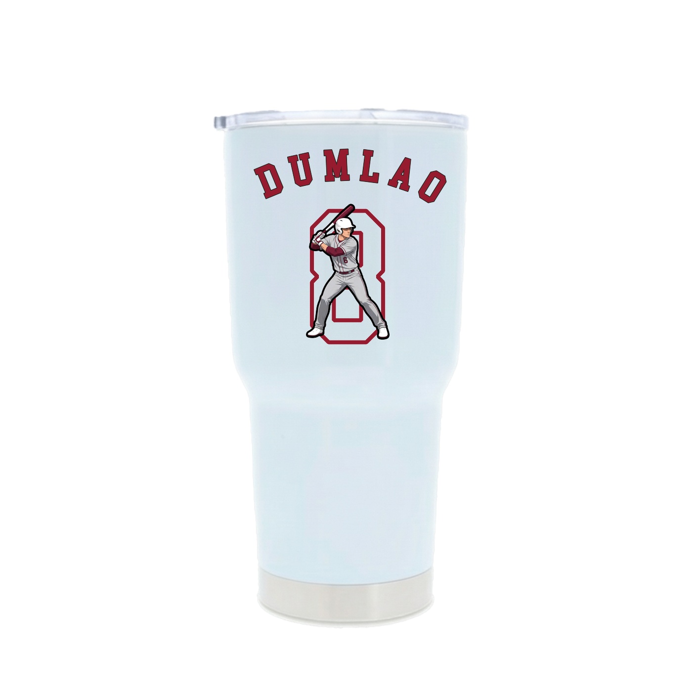 30oz Stainless Steel Tumbler — Shirsey Arch in White