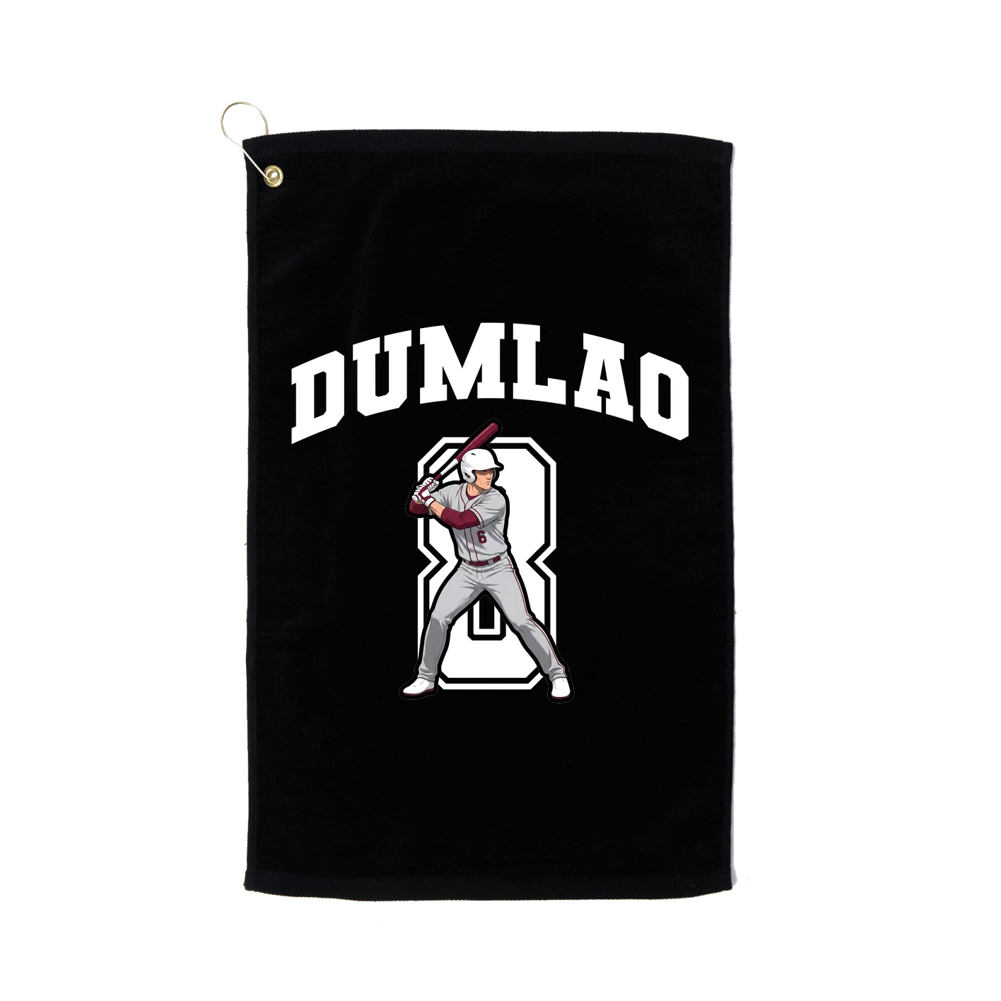 Golf Towel — Number in Black