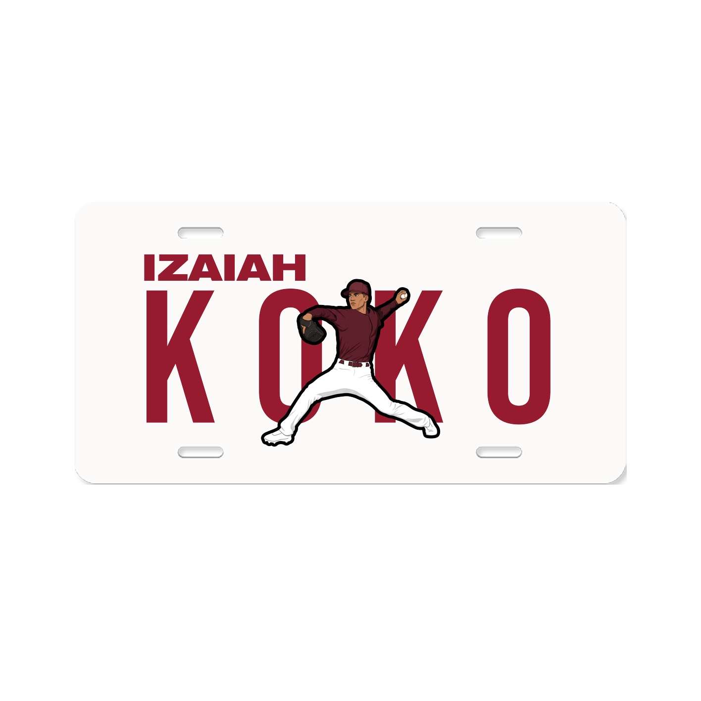 License Plate — Player Name in Classic