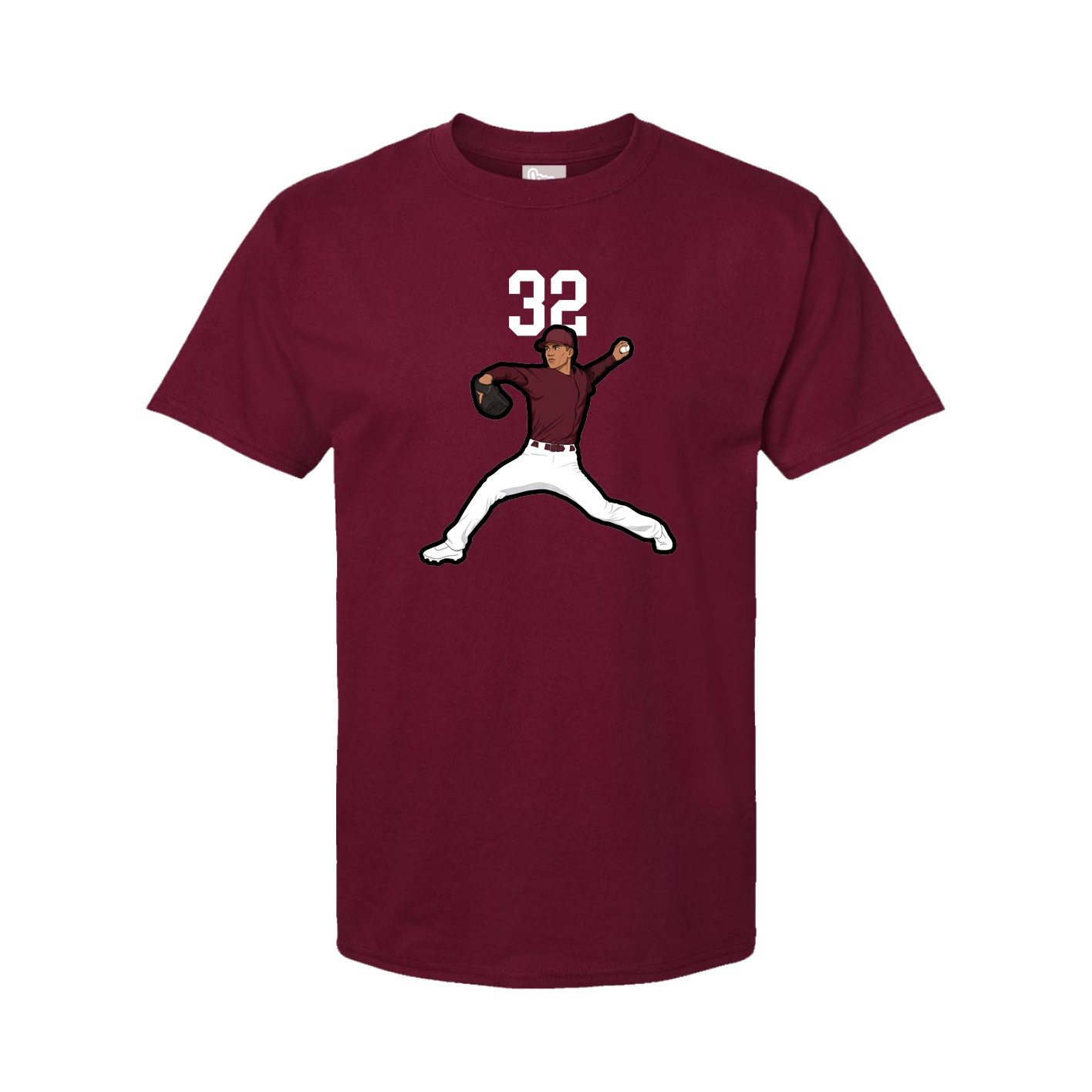 Tee — Number Top in Cardinal
