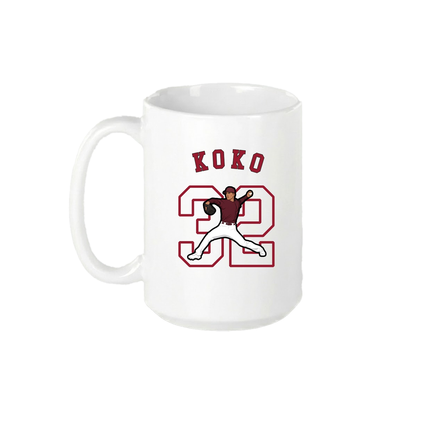 15oz Coffee Mug — Shirsey Arch in White