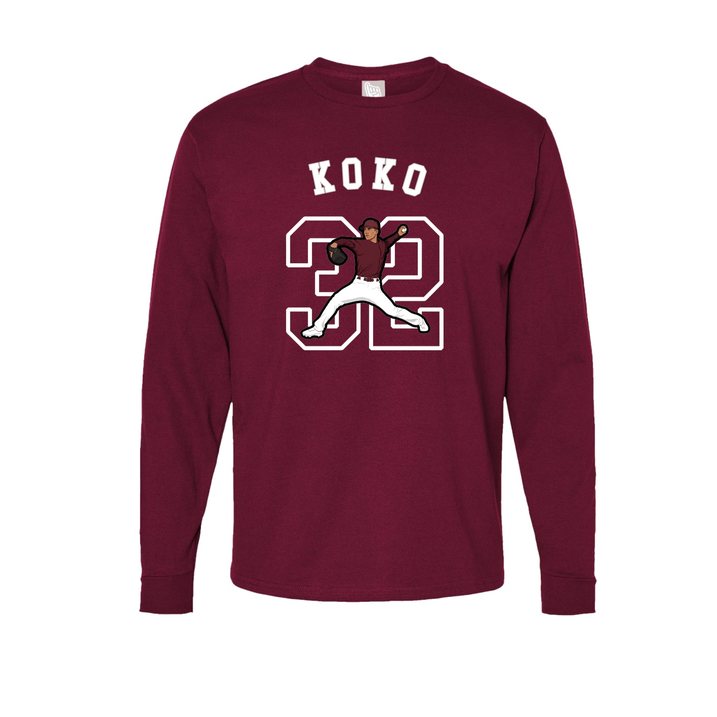 Long Sleeve Tee — Shirsey Arch in Cardinal