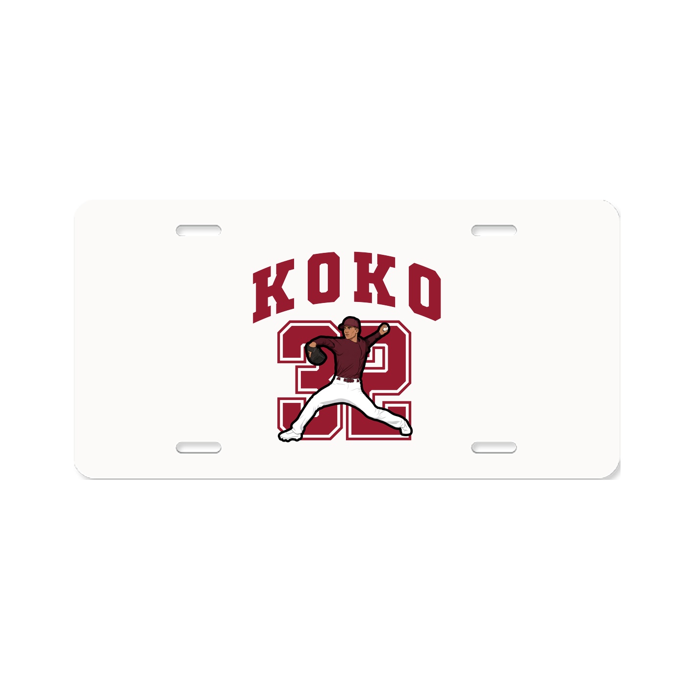 License Plate — Number in Classic
