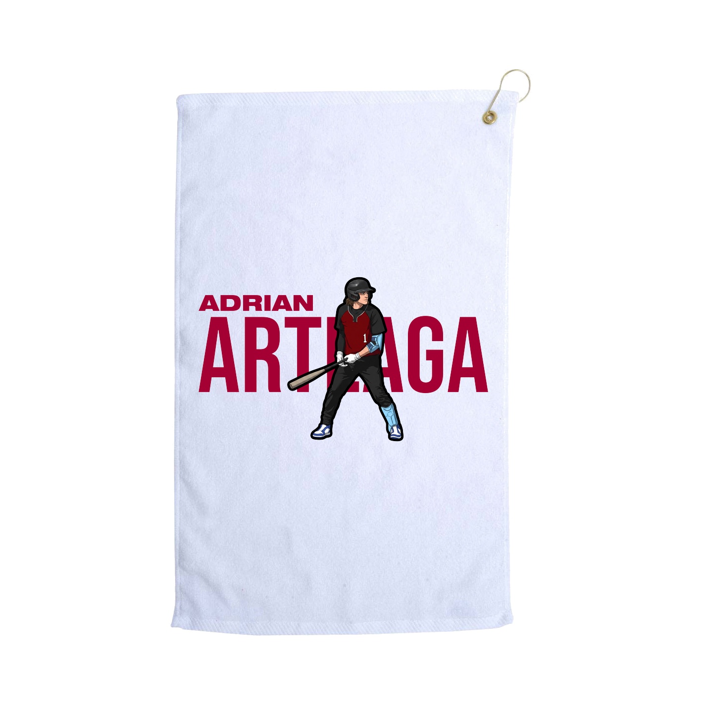 Golf Towel — Player Name in White