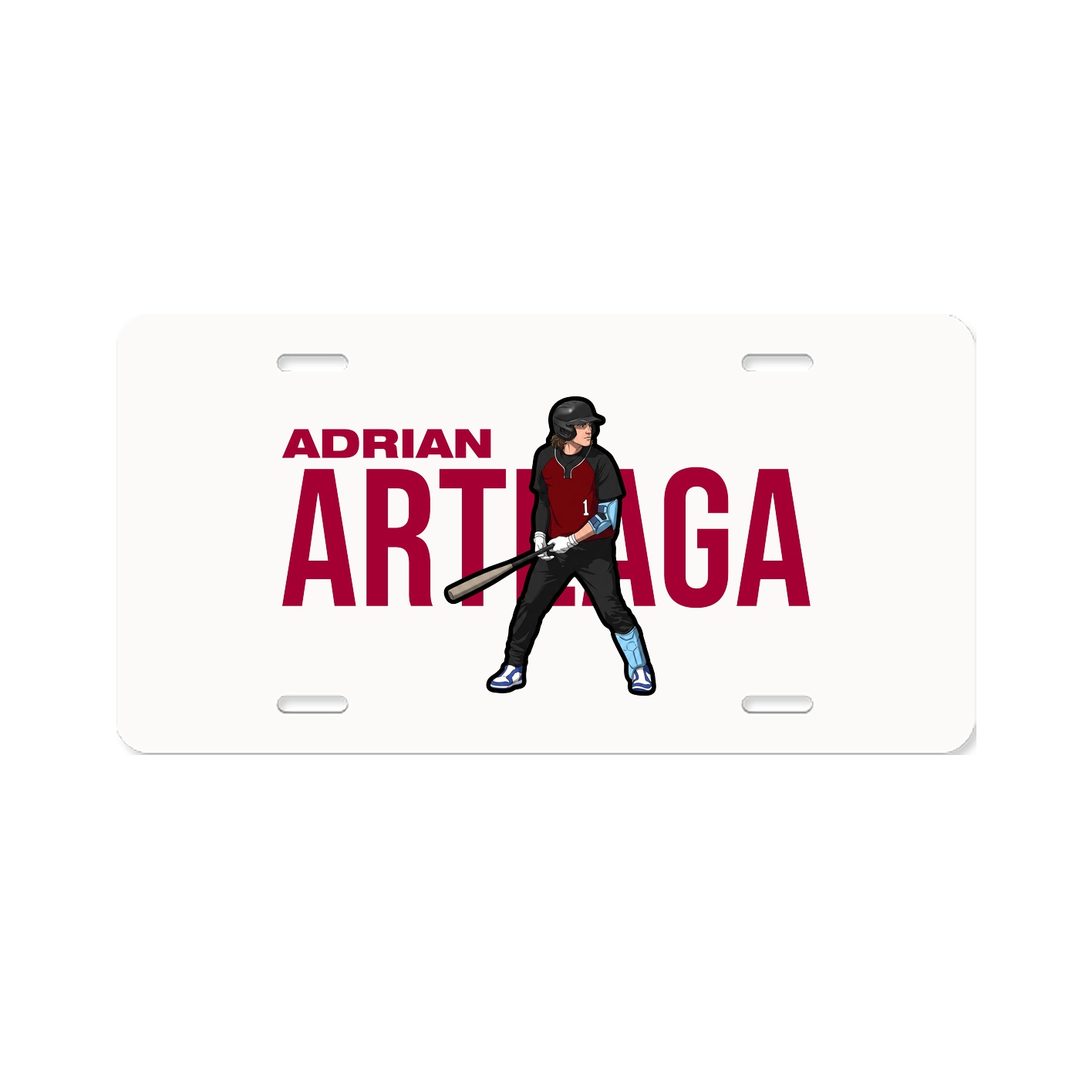 License Plate — Player Name in Classic