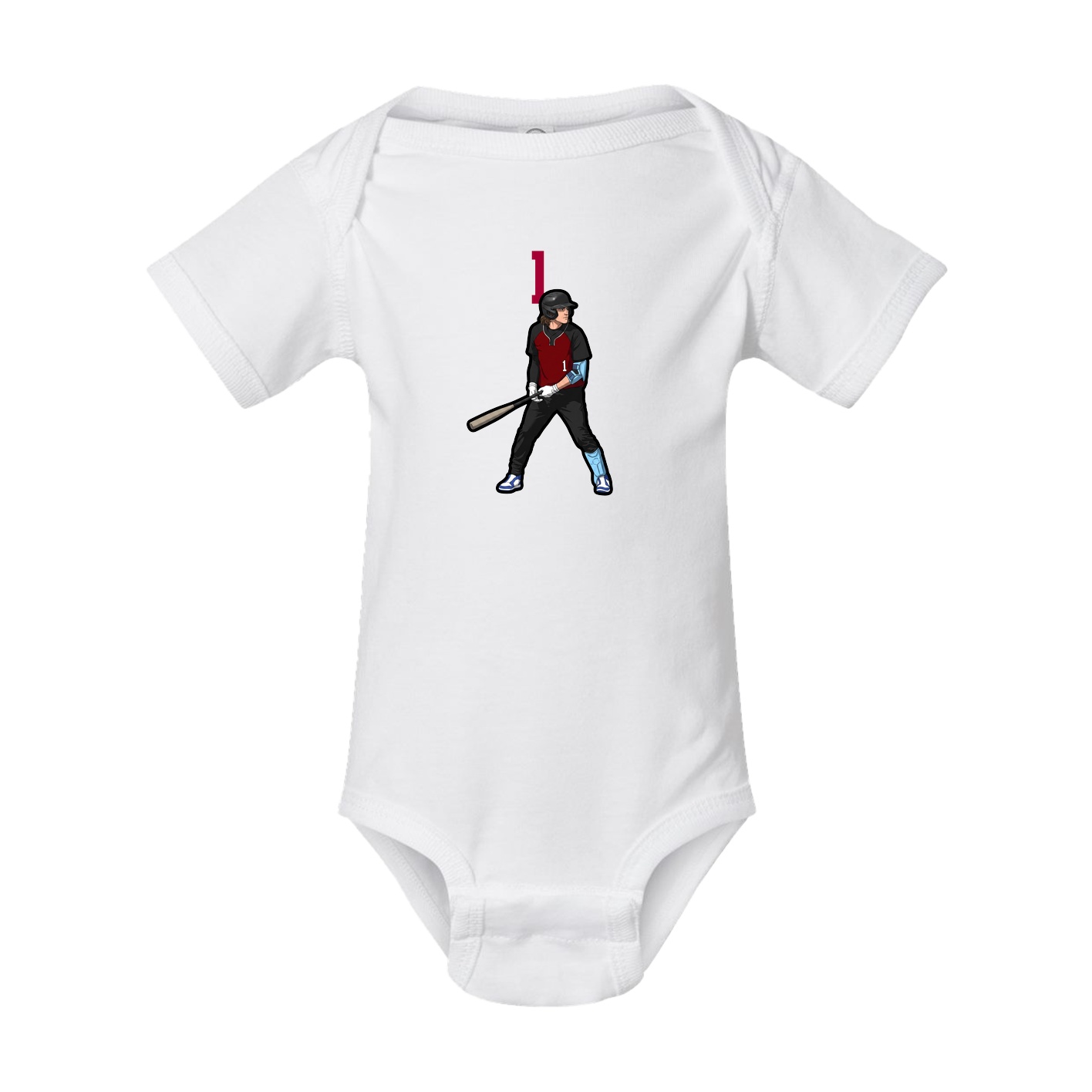 Baby Onesie — Number Top in White