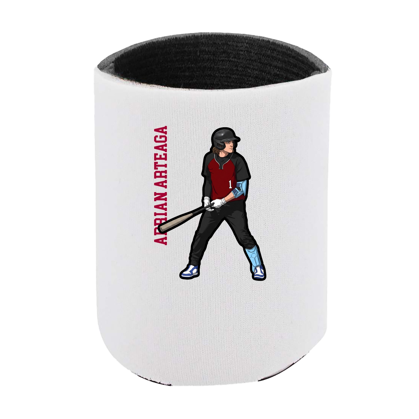 Can Holder — Name Vertical in White