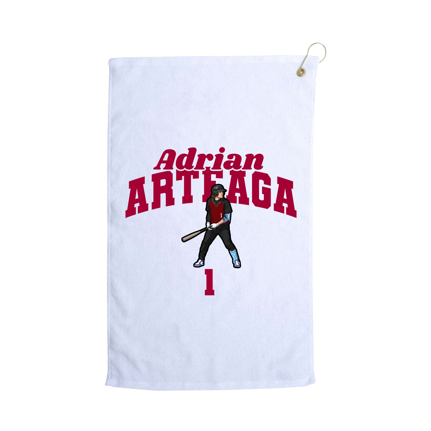 Golf Towel — Signature Arch in White
