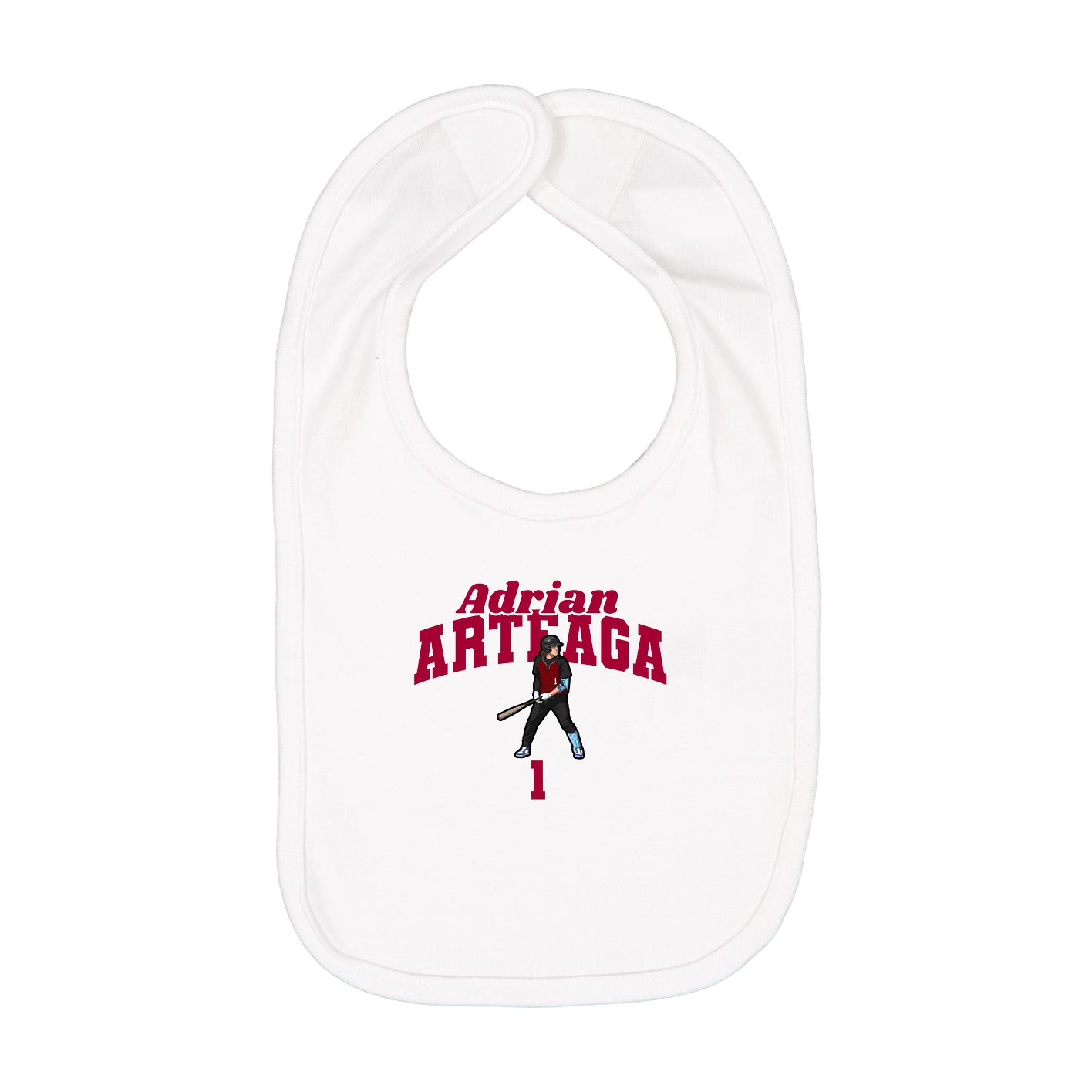 Infant Bib — Signature Arch in White