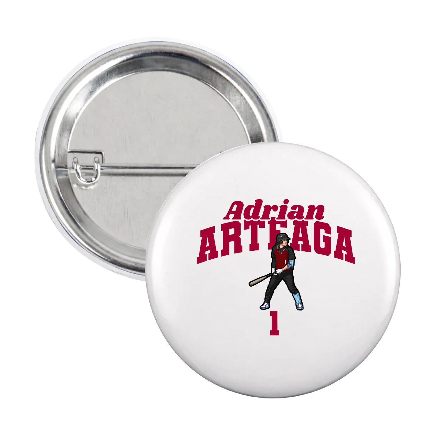 Game Day Button — Signature Arch in White
