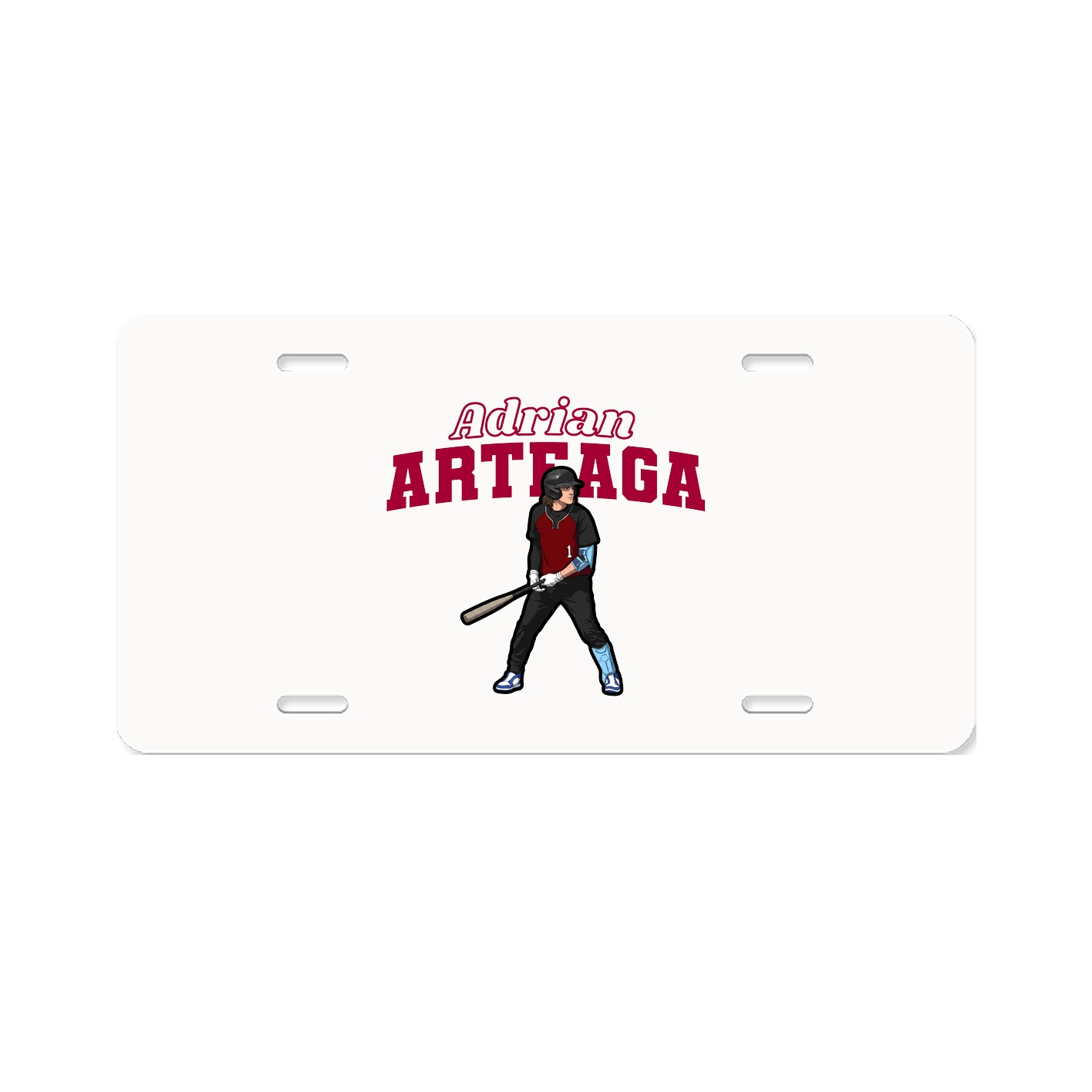 License Plate — Name Arch in Classic